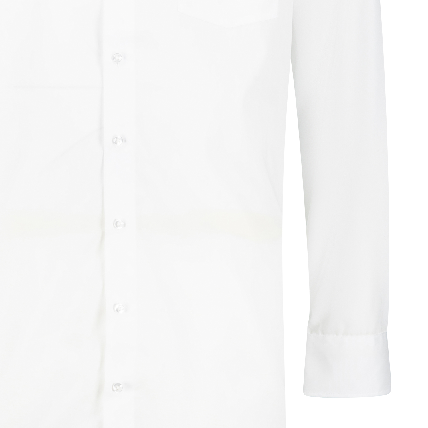 Weißes Herren Langarm- Hemd von Casamoda in Übergrößen bis 7XL
