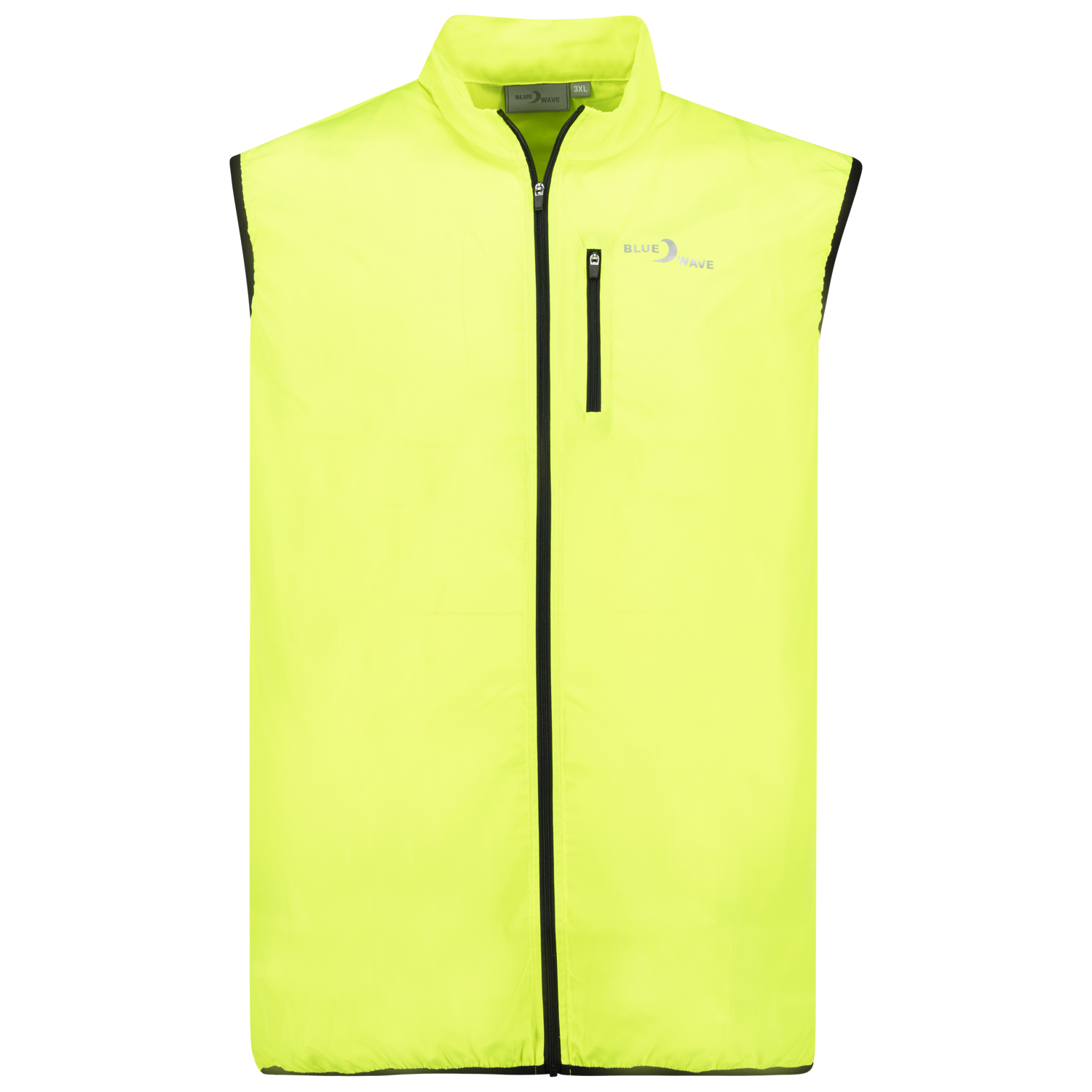 Bike waistcoat "Adrian" in neon yellow by Blue Wave for men up to oversize 10XL