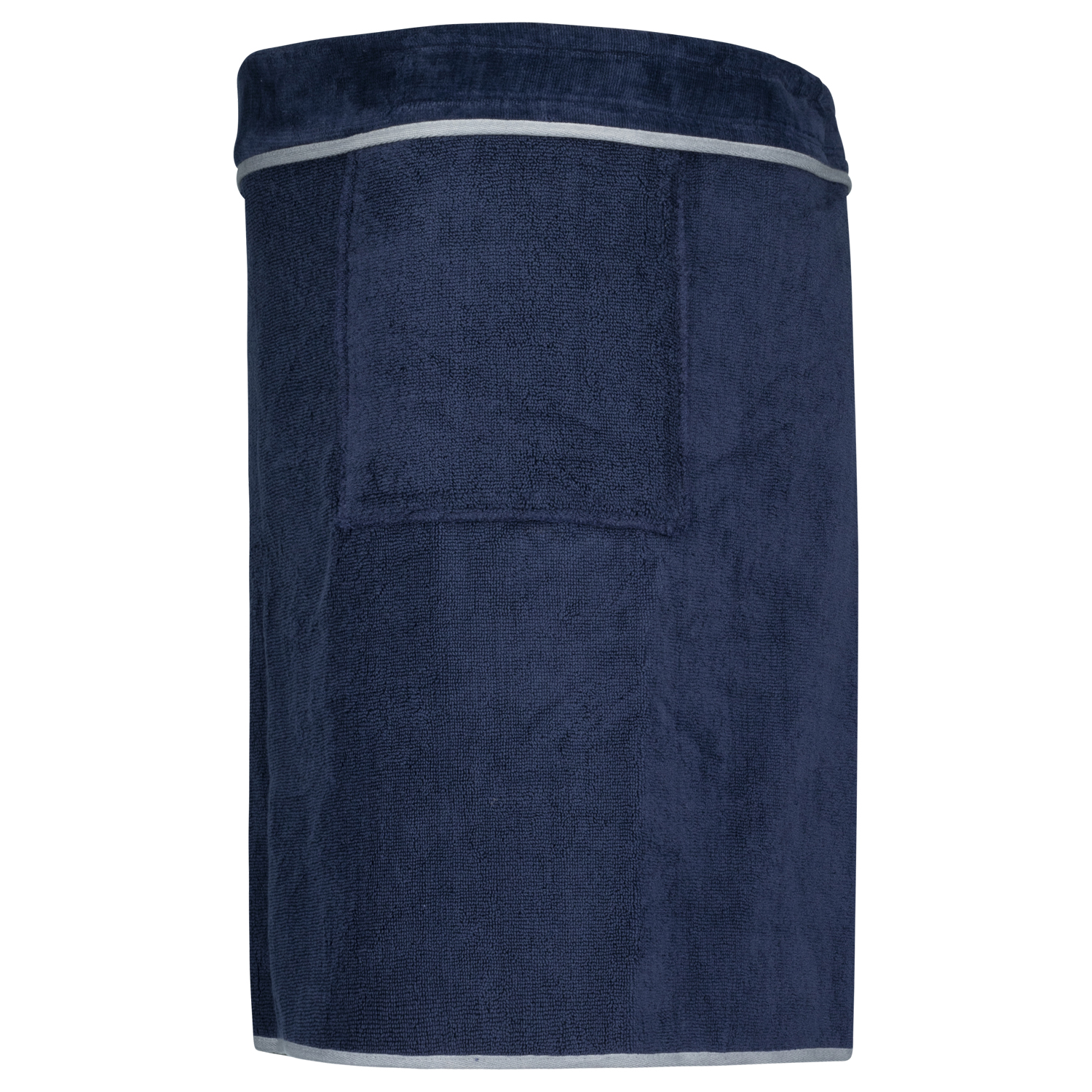 ADAMO XXL-Sauna Kilt dunkelblau Modell "LATHI" für Herren in Übergrößen mit Klettverschluss