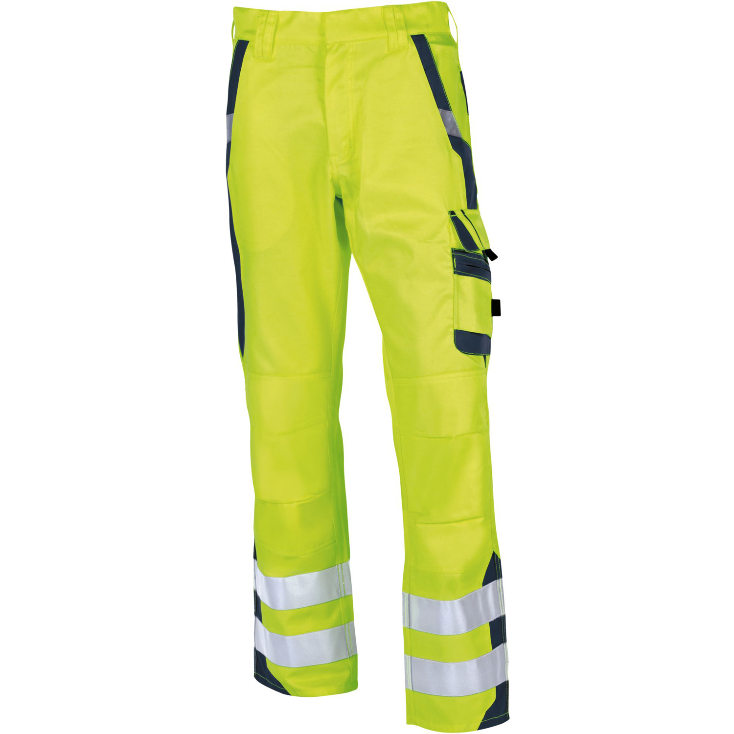 Working trousers in yellow by PKA Klöcker in large sizes 58-66