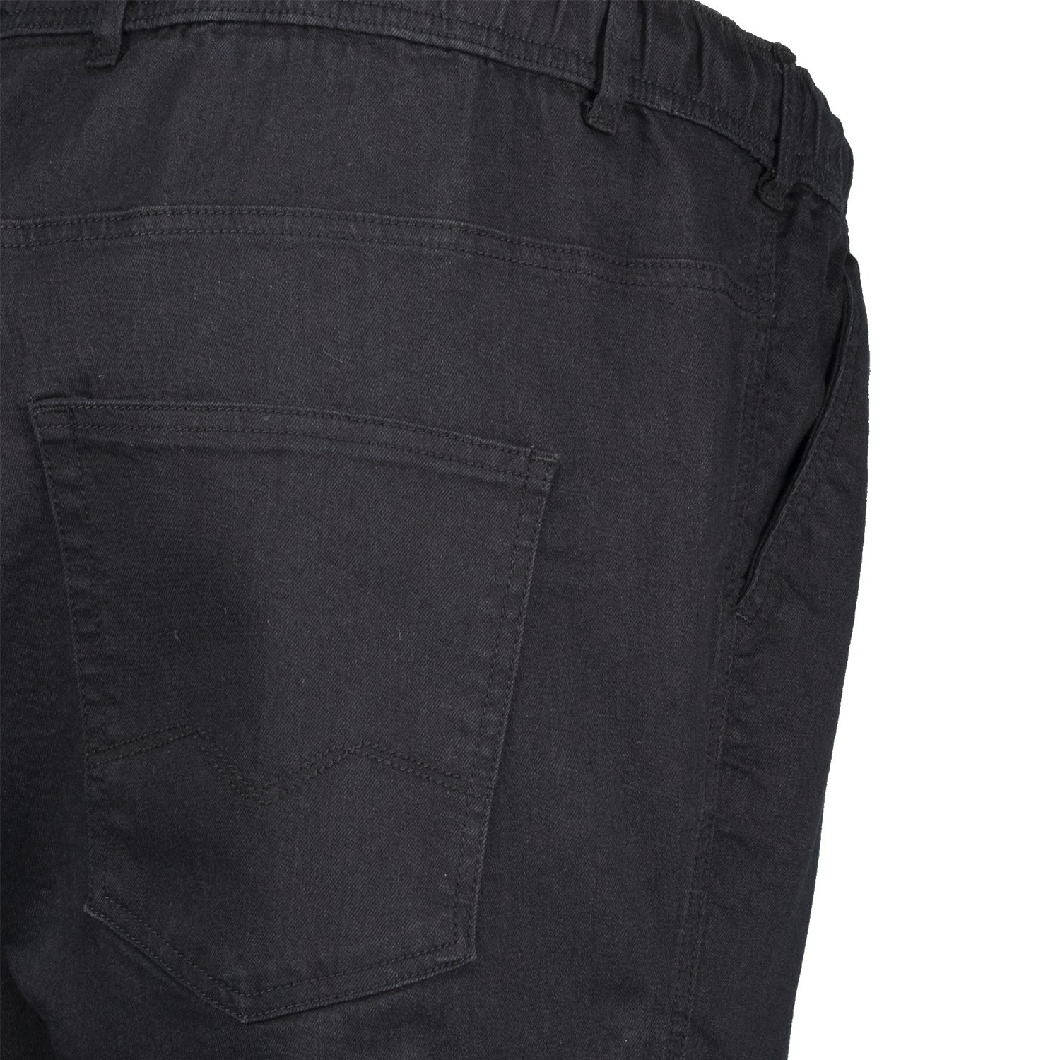 Herren Jeans Jogginghose kurz in großen Größen bis 12XL von Adamo Serie KANSAS schwarz
