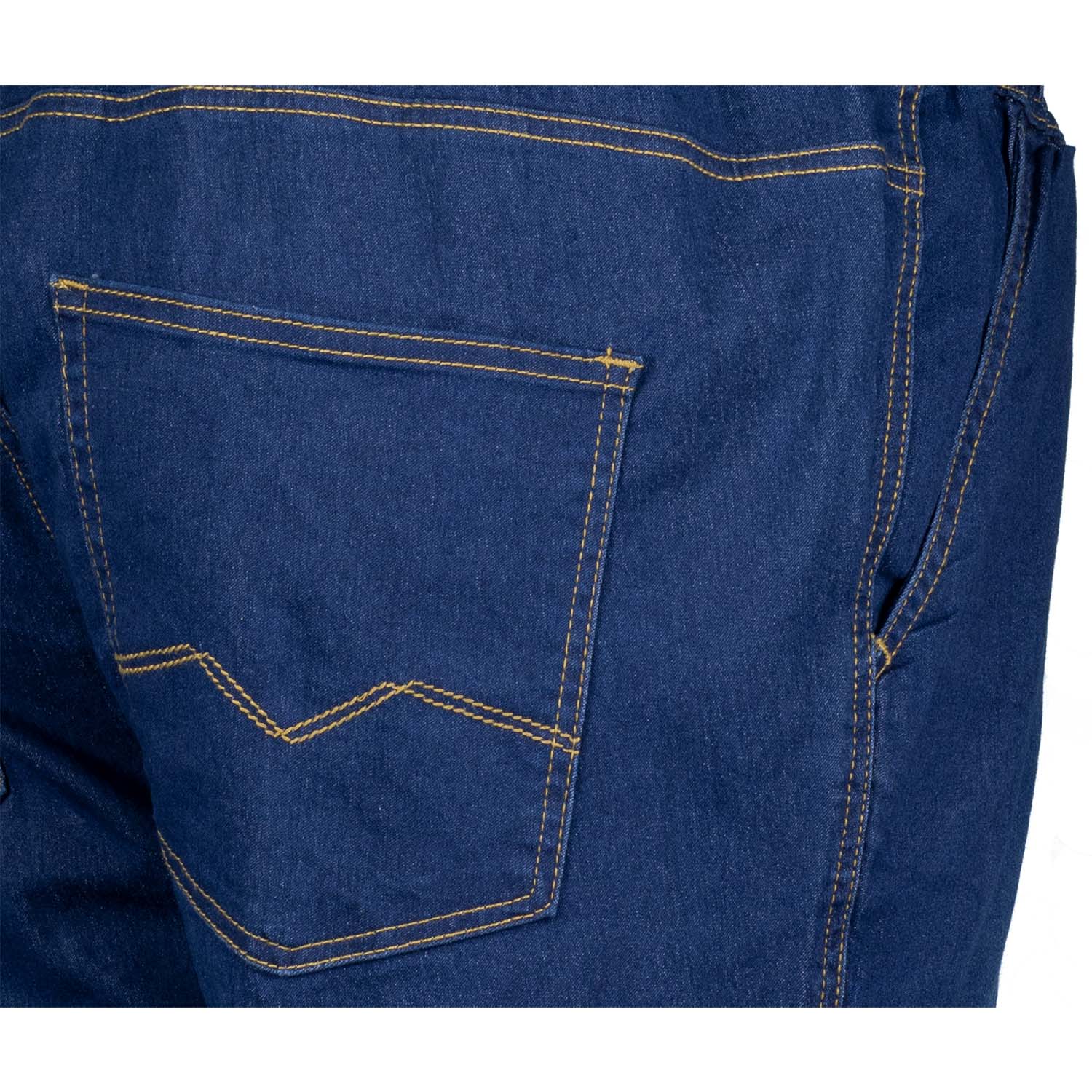 Übergrößen Jeans Jogginghose lang Serie "Texas" für Herren in 2XL-12XL dunkelblau von Adamo