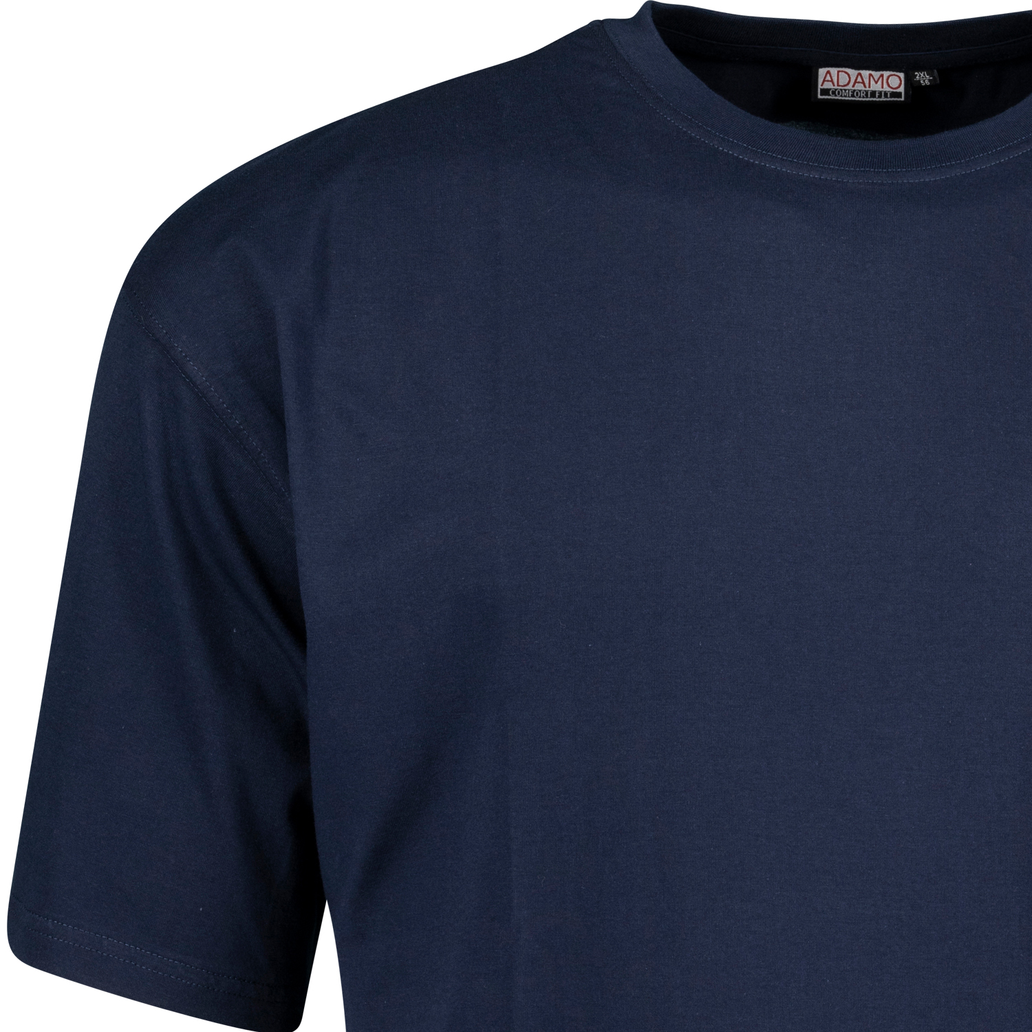 Navy farbenes T-Shirt im Doppelpack COMFORT FIT von ADAMO bis Übergröße 18XL