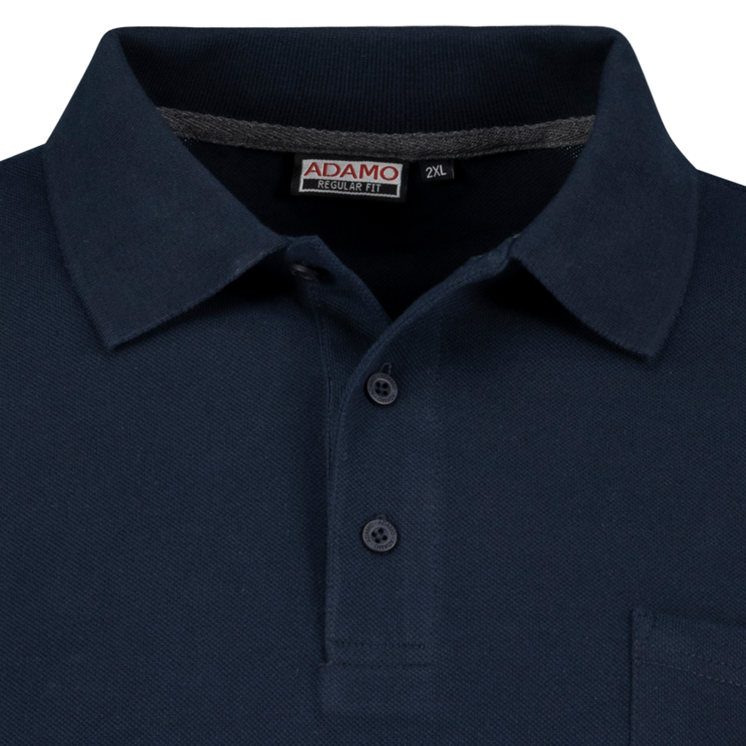 ADAMO Herren Pique Polohemd kurzärmlig Modell KENO in dunkelblau bis Übergröße 10XL Regular Fit