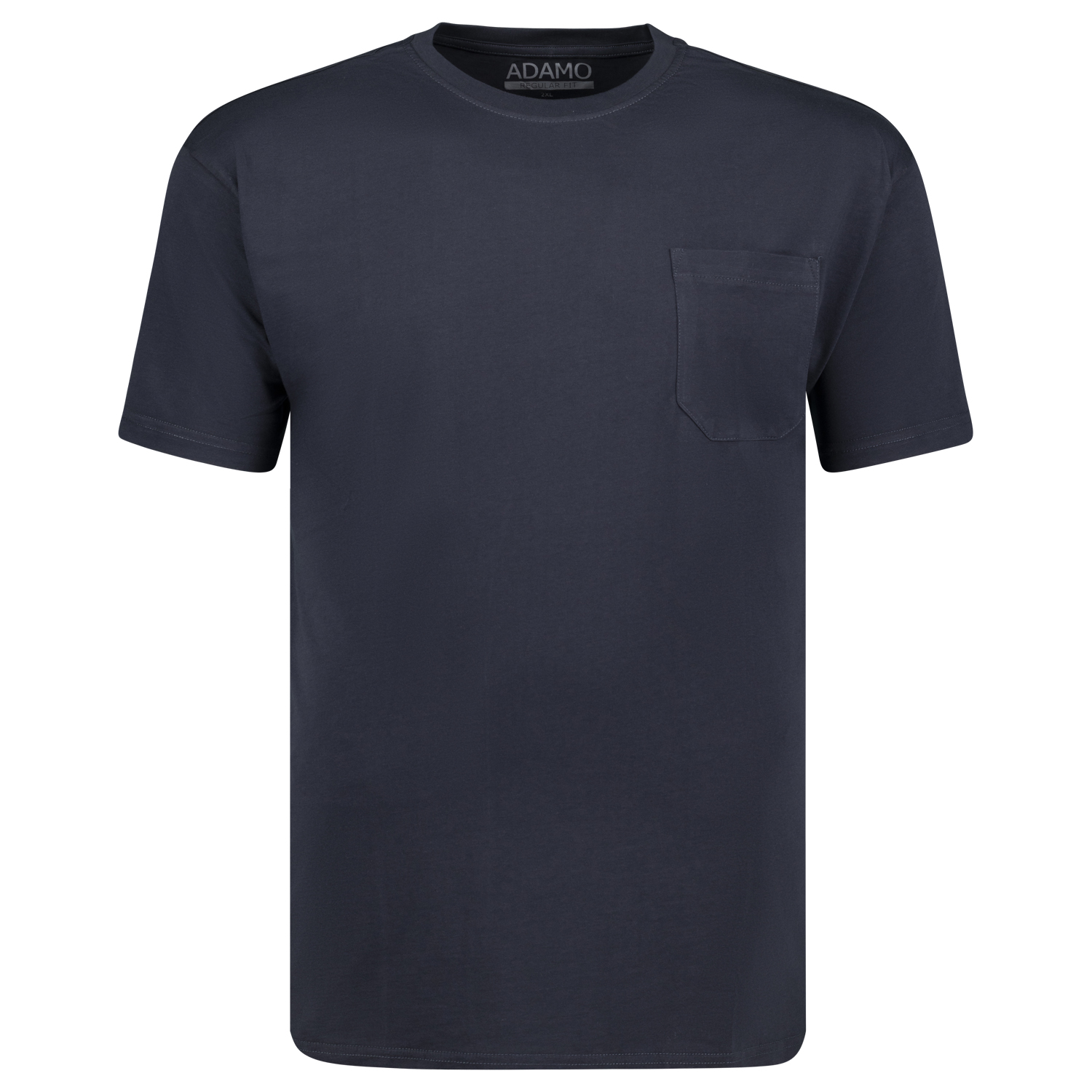Rundhals T-Shirt Serie Kody in Übergrößen bis 10XL Regular Fit von ADAMO in navy für Herren