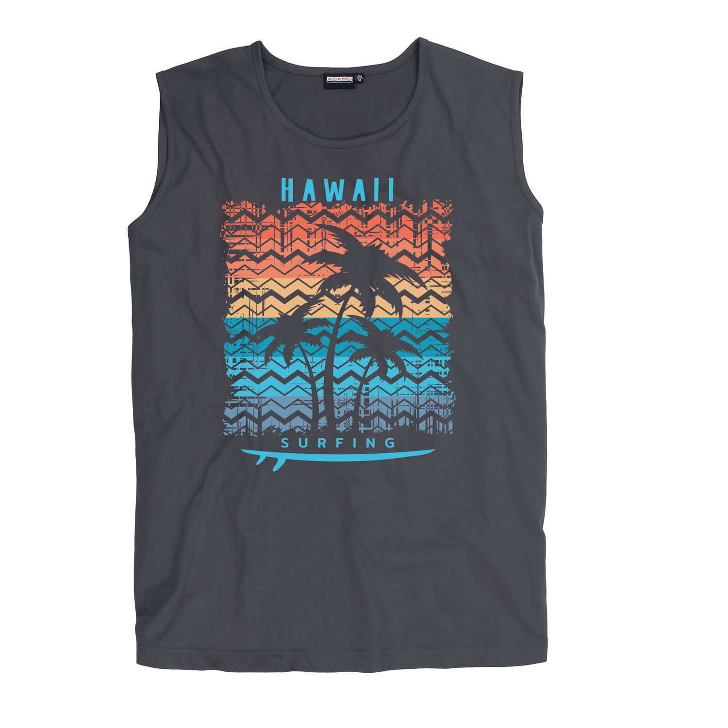 Muskelshirt bedruckt "Hawaii" von ADAMO in den Größen 2XL-12XL