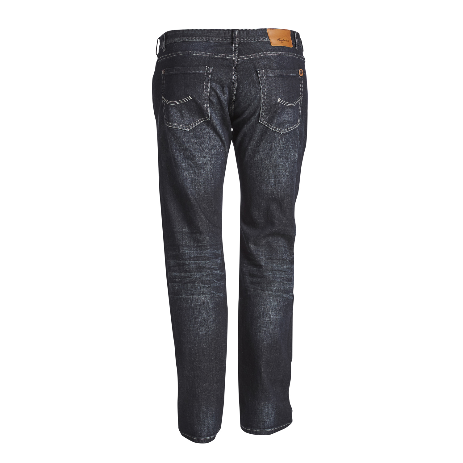 Übergrößen Herren Jeans von Replika - Modell MICK, blue used washed