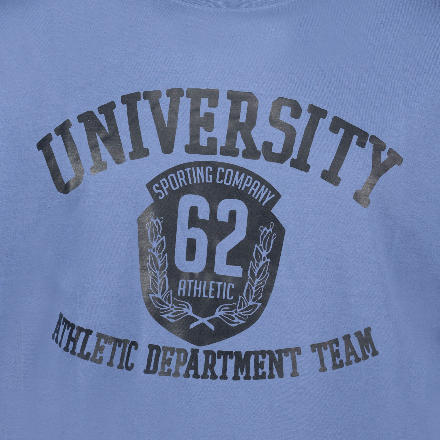 T-shirt series University by Adamo in light blue with imprint up to oversize 10XL
