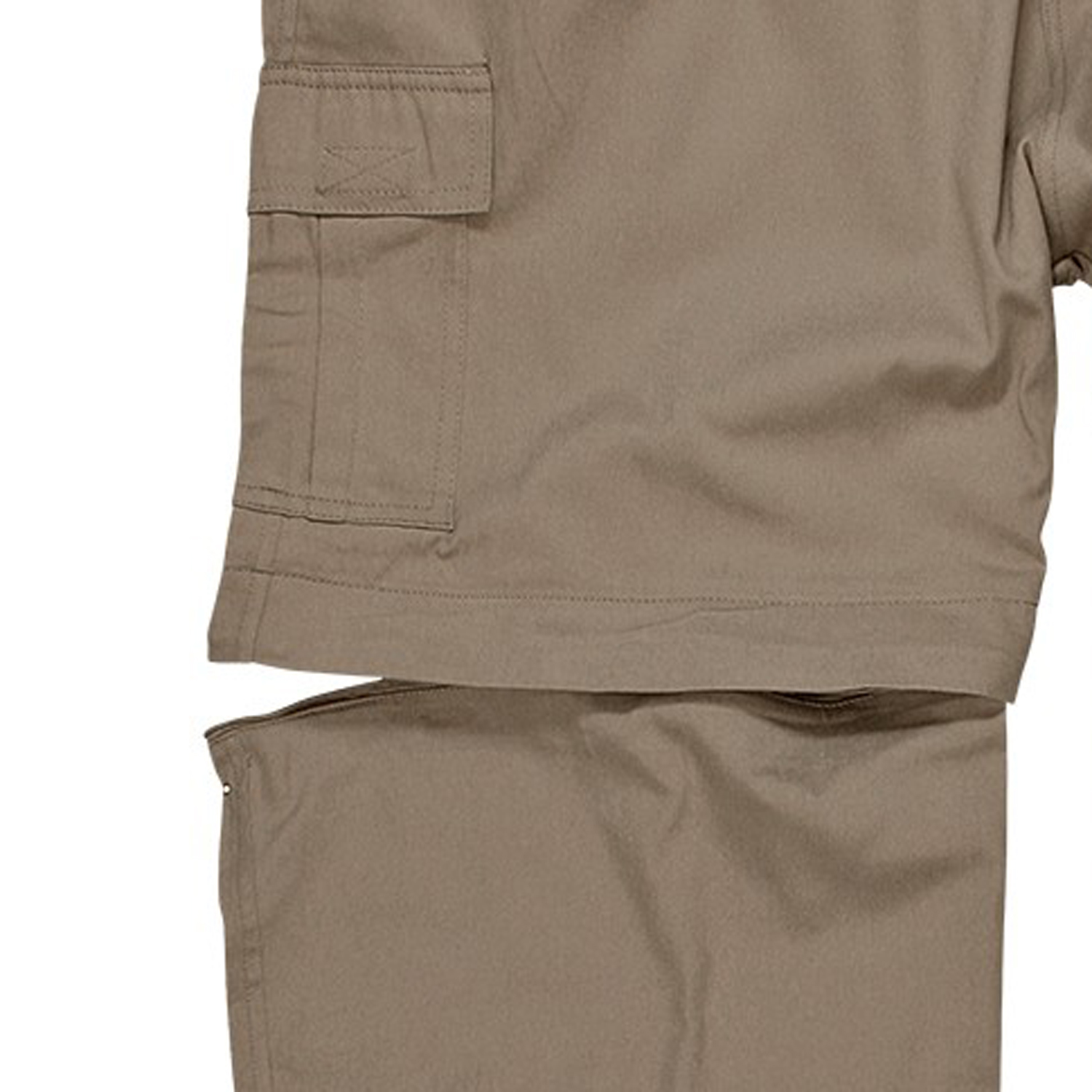 Khaki zip-off-trousers from Abraxas in oversizes until 10XL