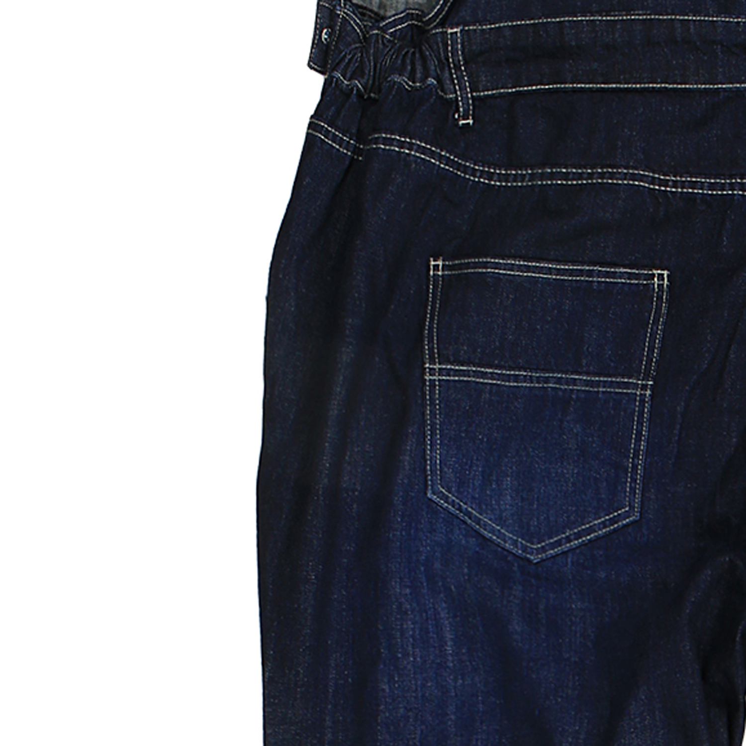 Jeans-Latzhose in dunkelblau- stonewash von Abraxas in Übergrößen bis 12XL