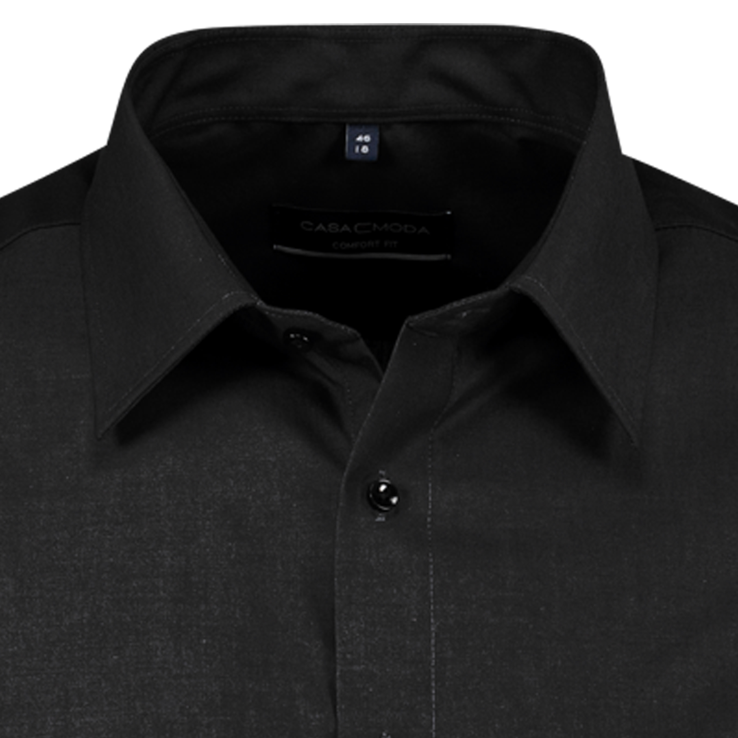 Herren Kurzarmhemd von Casa Moda in schwarz bügelfrei bis Übergröße 7XL