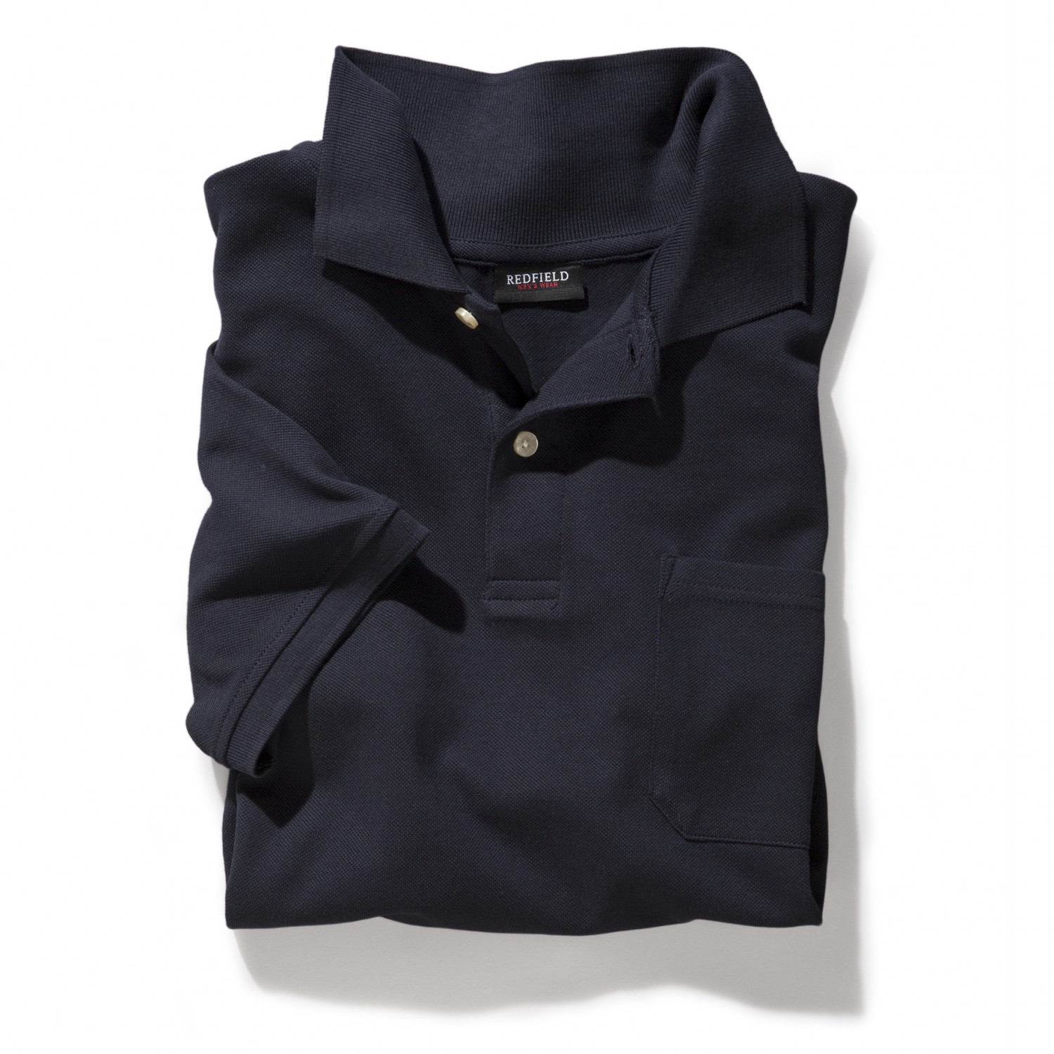 Dunkelblaues Herren Polo Shirt von Redfield in großen Größen bis 10XL