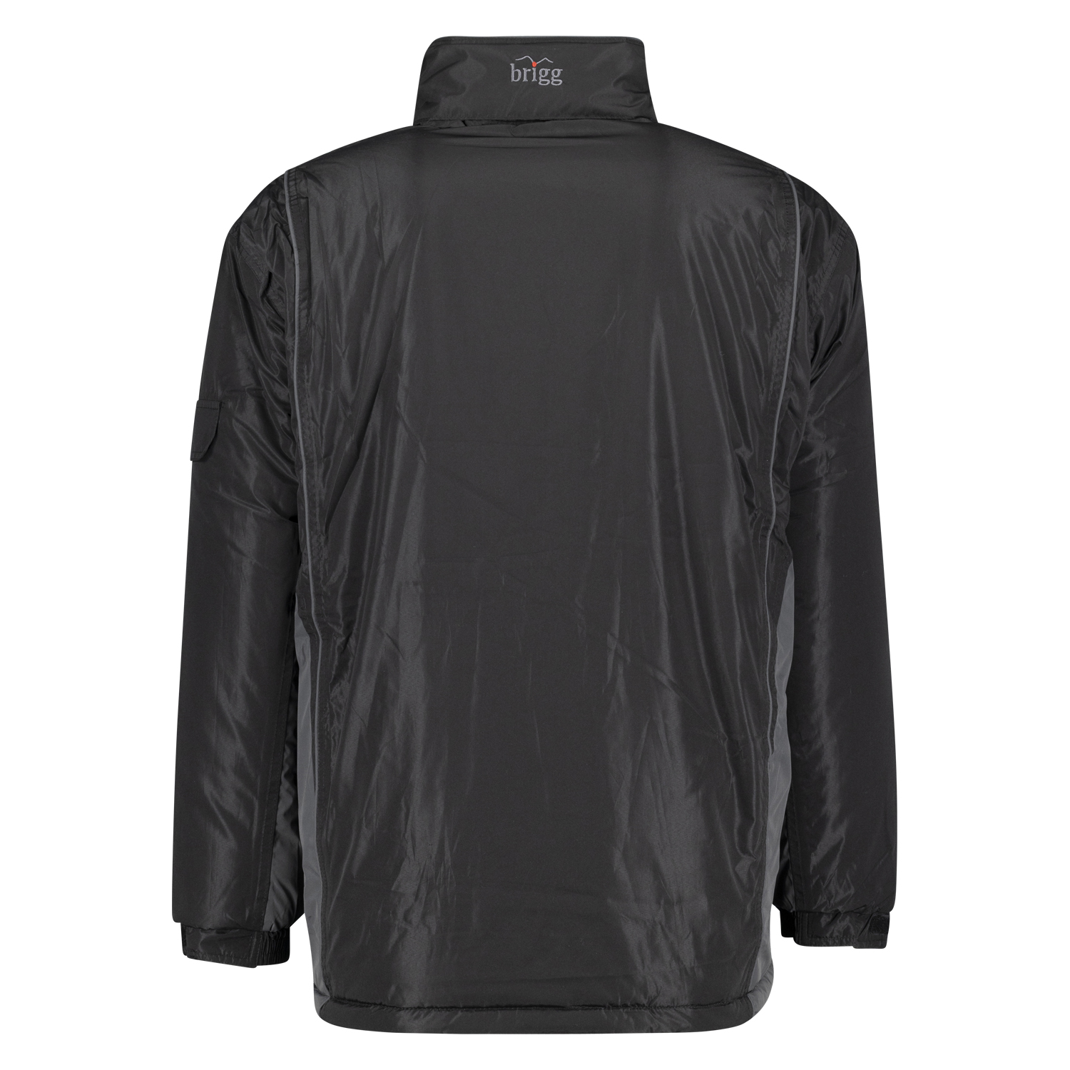 Wasserdichte Jacke in Übergrößen, schwarz-grau von Brigg bis 14XL