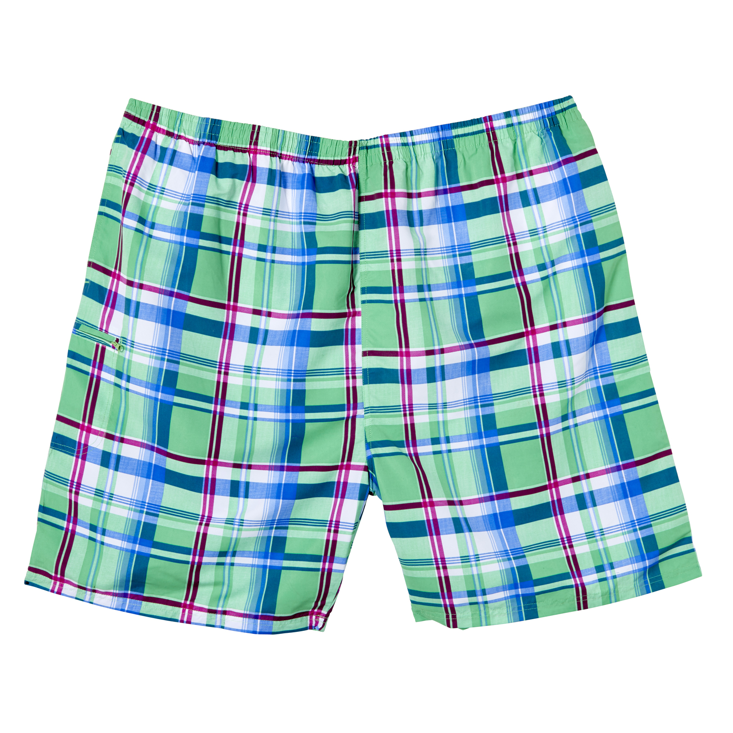 Swim bermuda by eleMar for men light green checkered in oversizes up to 10XL
