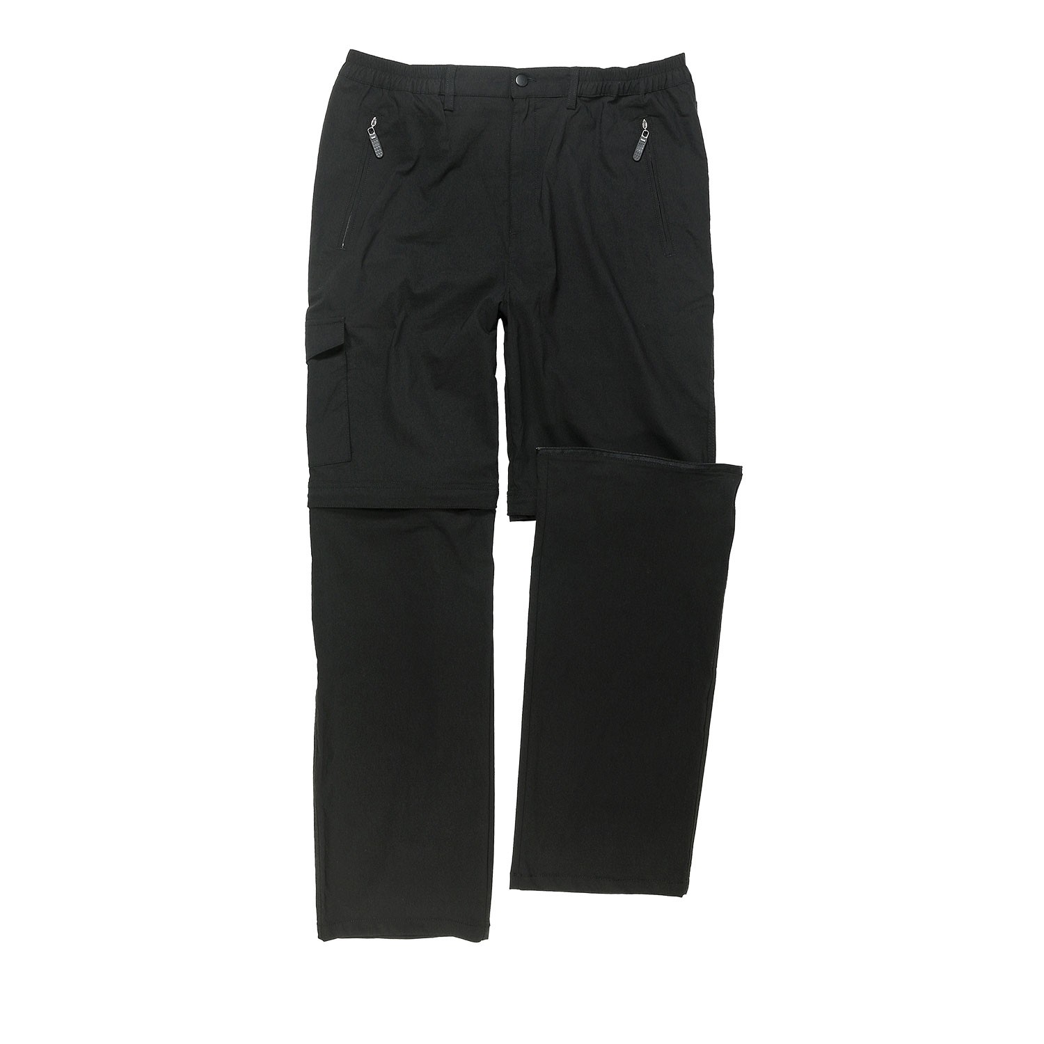 Schwarze Zipp-Off-Hose von Abraxas bis Übergröße 10XL