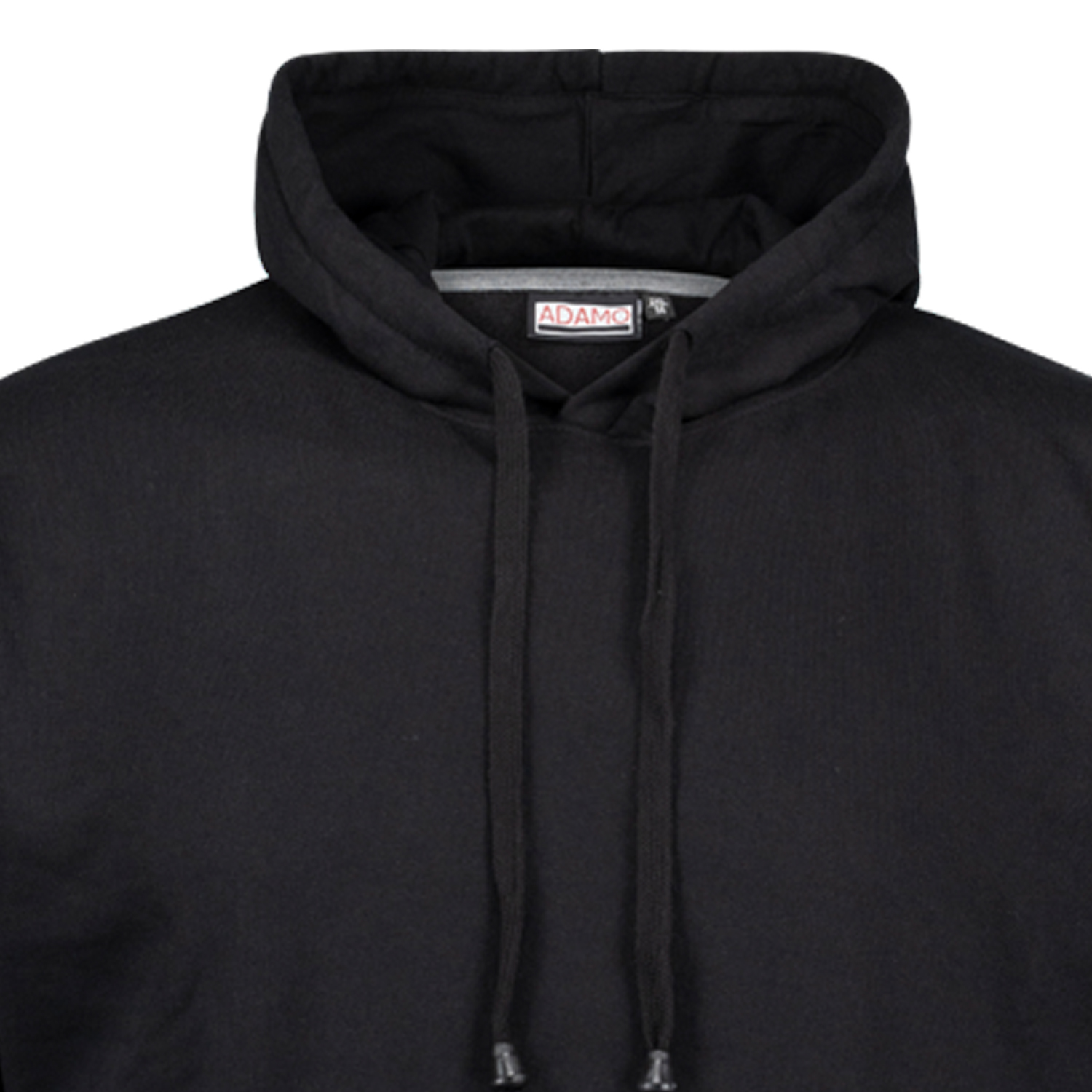 Hooded sweatshirt TALL FIT in black for men series Atlanta by ADAMO in oversizes up to 5XLT