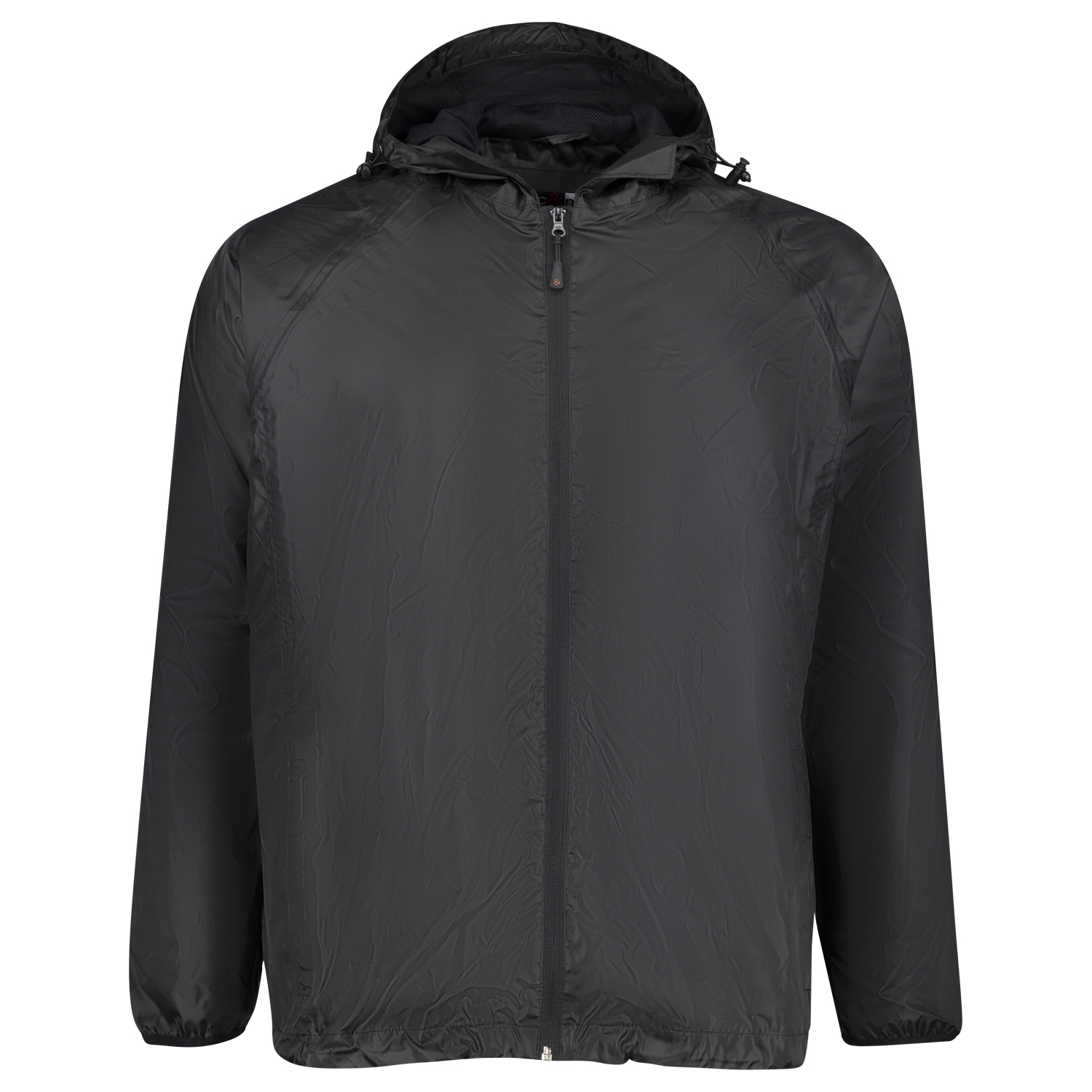 Black wind and rain jacket from marc&mark in plus sizes up to 12XL