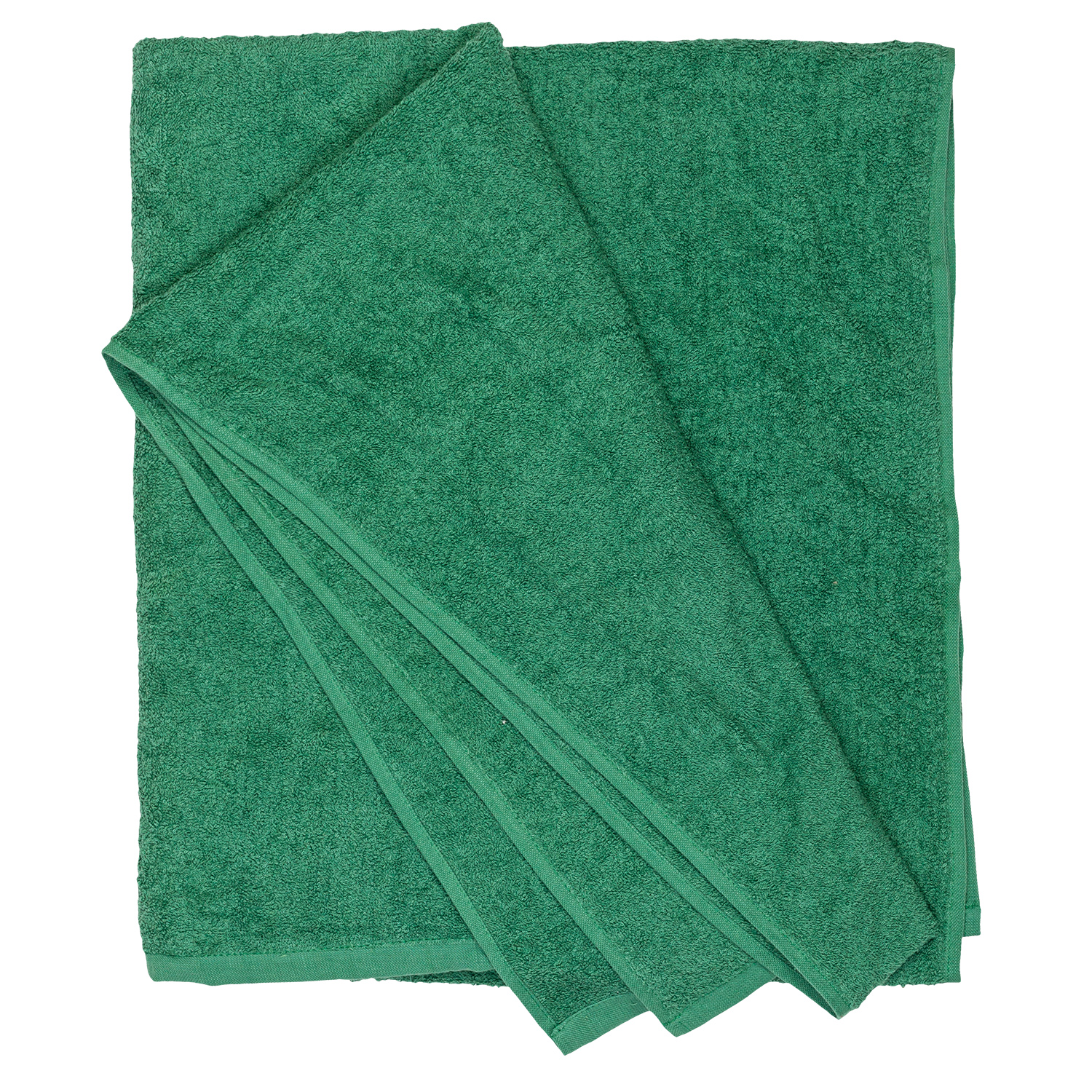 Bath towel series Helsinki in dark green by Adamo in large sizes 100x220 cm or 155x220 cm