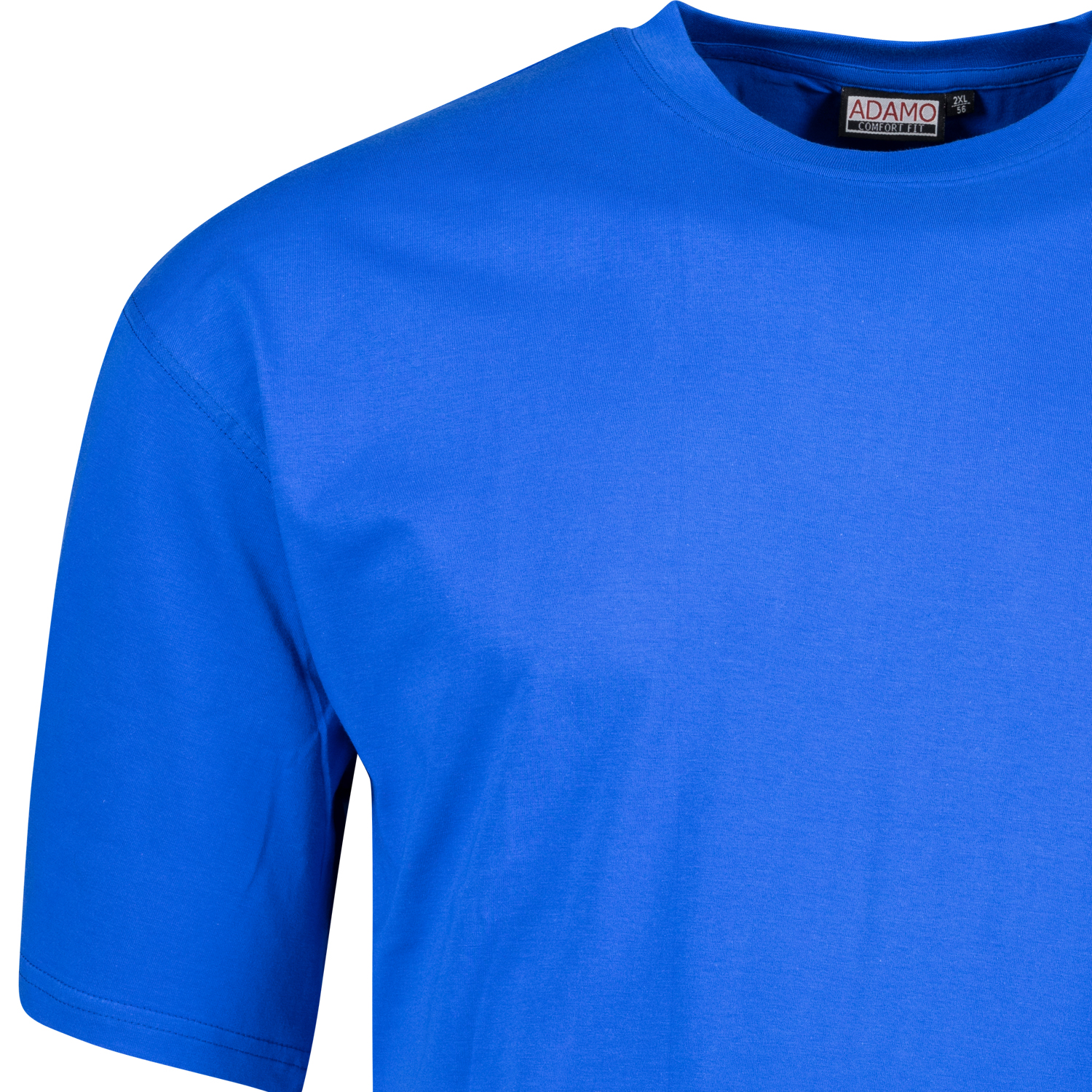 T-shirt in royal blue with round neck Tall Fit extra long series Magic by Adamo in long sizes up to 122