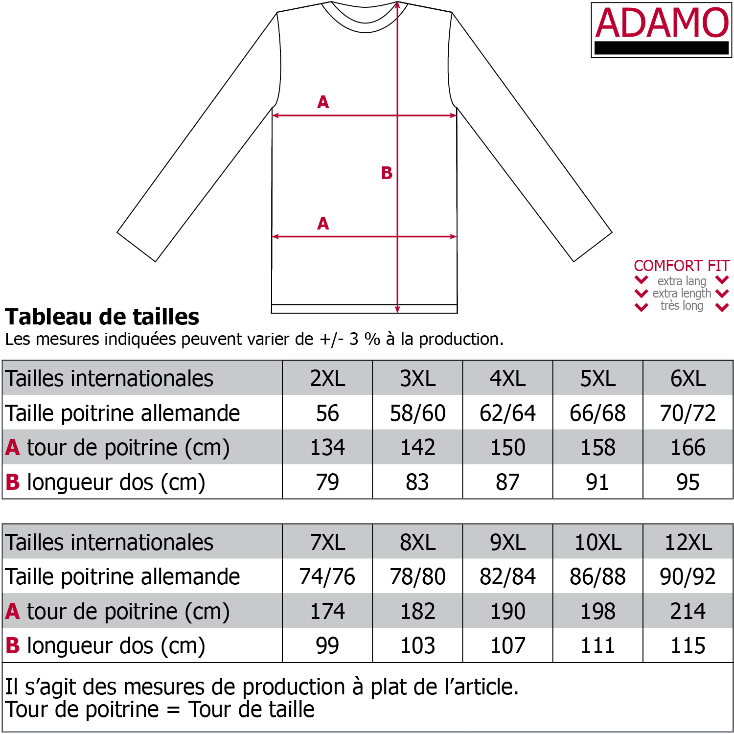 Herren Pique Poloshirt langarm COMFORT FIT Serie Peter von Adamo in großen Größen XXL bis 12XL