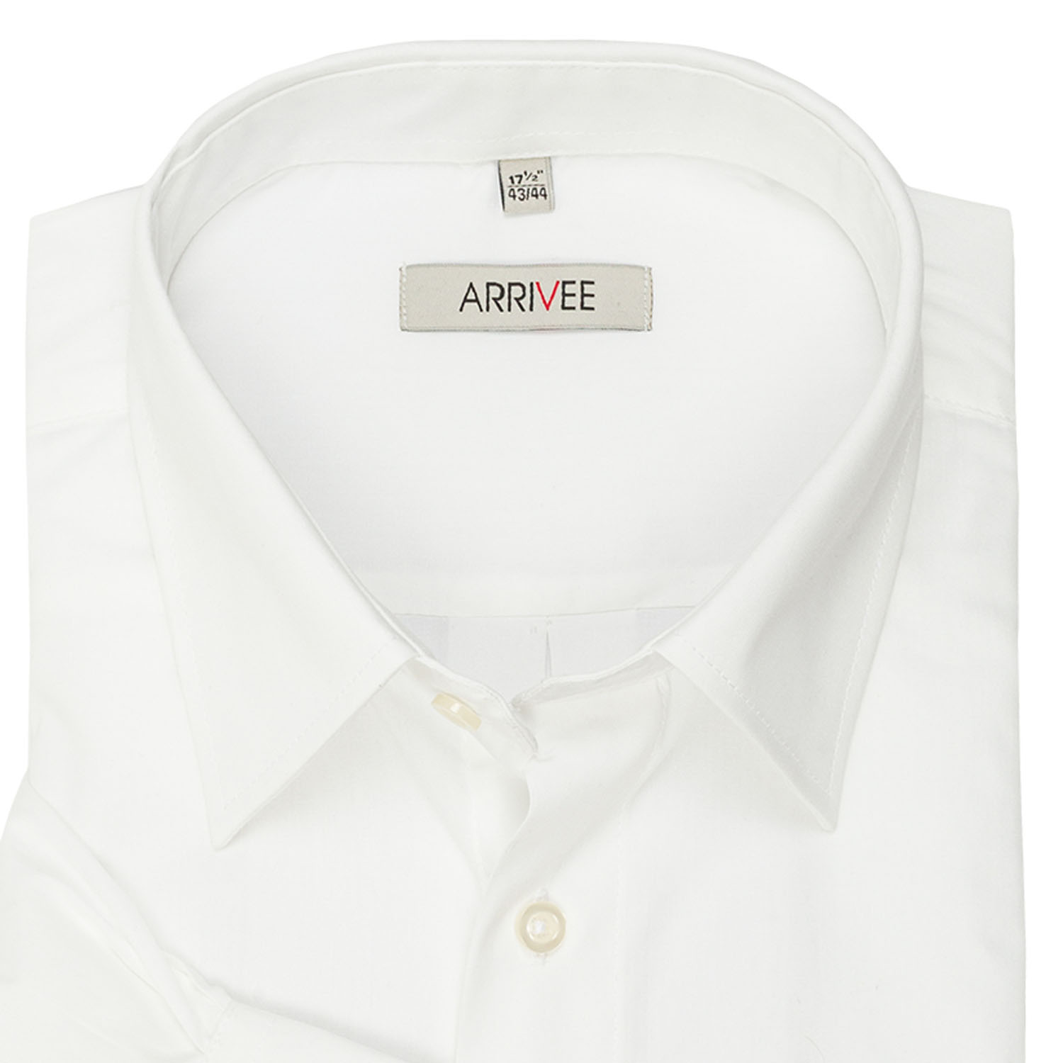White shirt by ARRIVEE in big sizes XL up to 6XL
