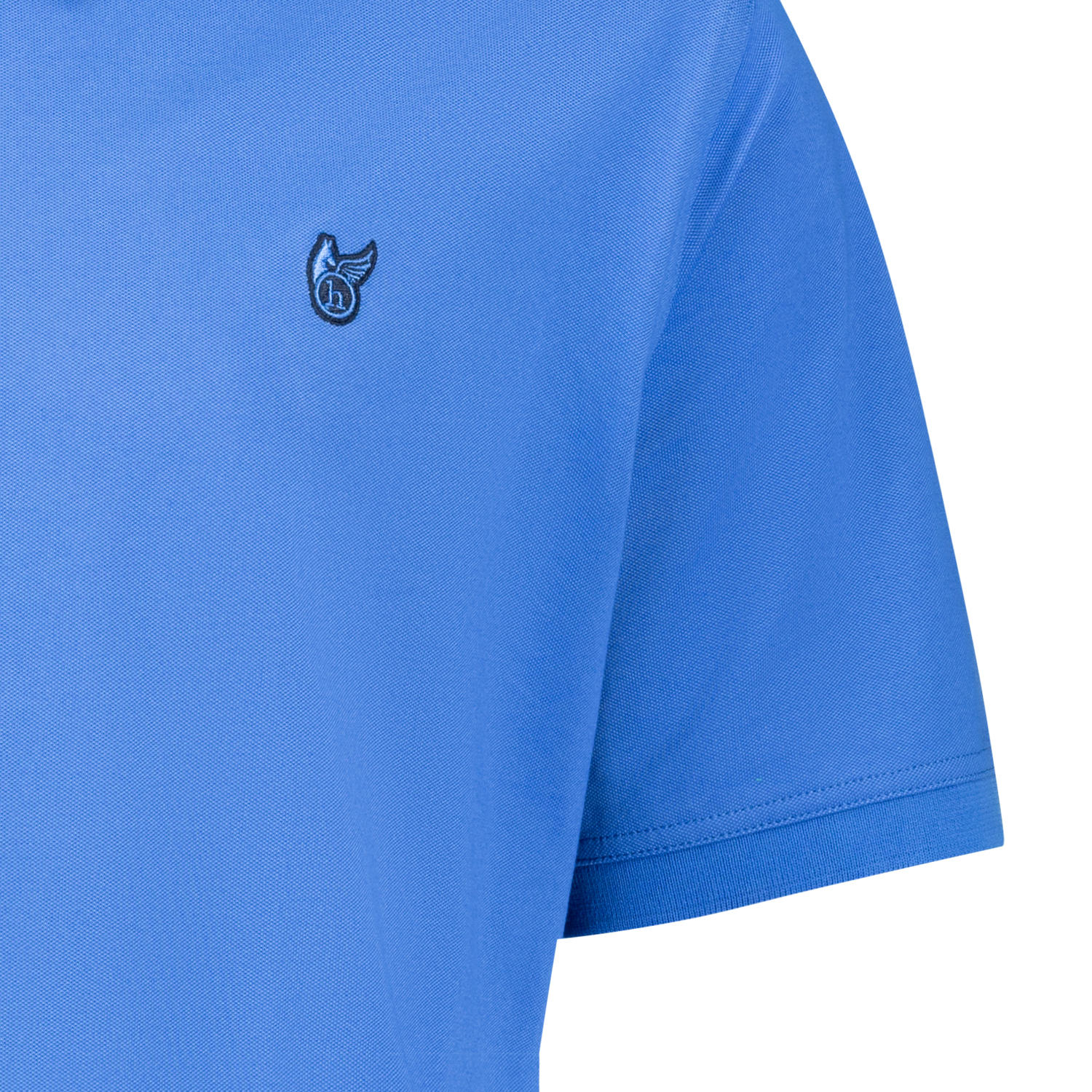 Kurzärmliges Herren Polo Shirt "stay fresh" von Hajo azurblau in großen Größen 3XL bis 6XL
