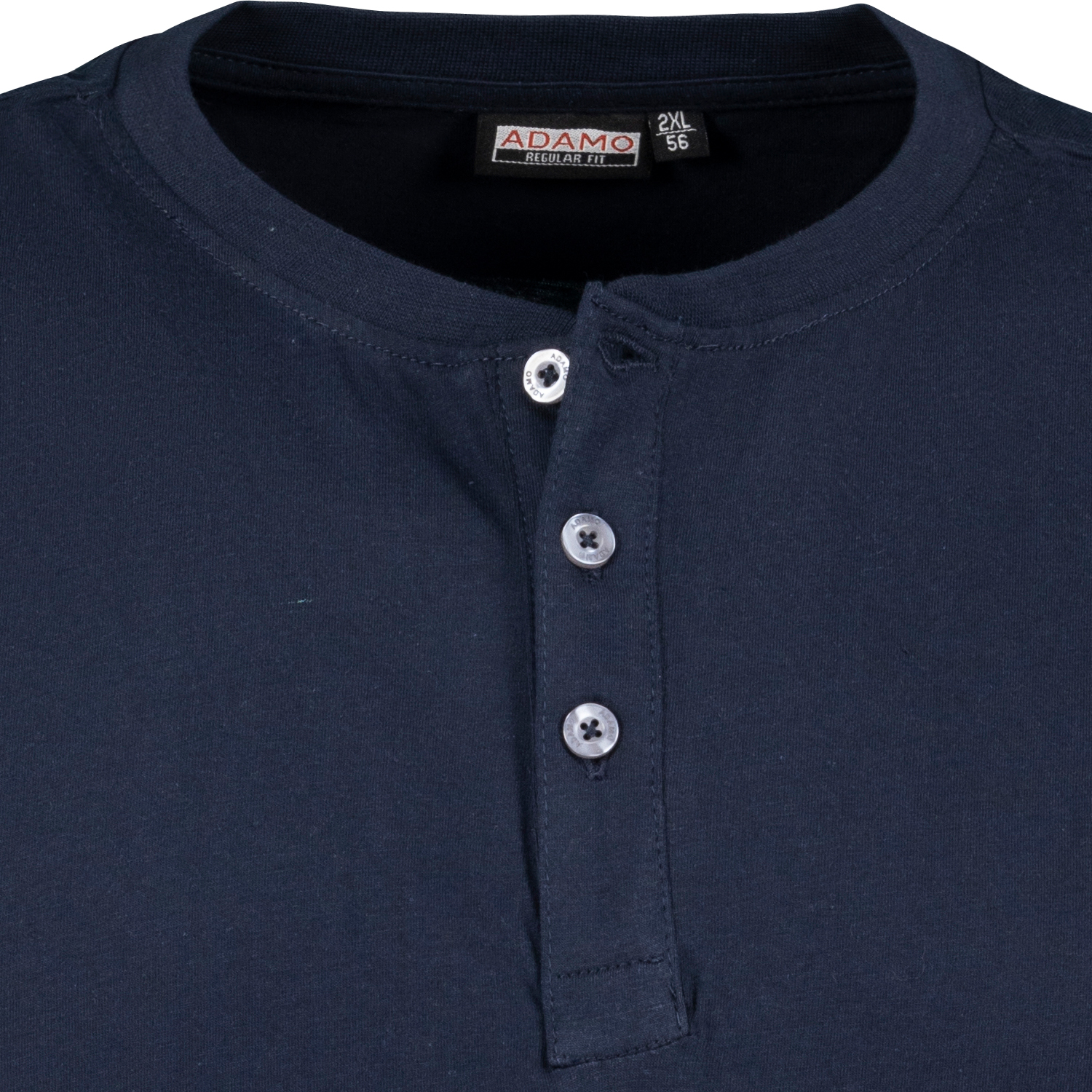 Dunkelblaues kurzarm Shirt Modell Silas von Adamo in großen Größen 2XL-10XL REGULAR FIT 