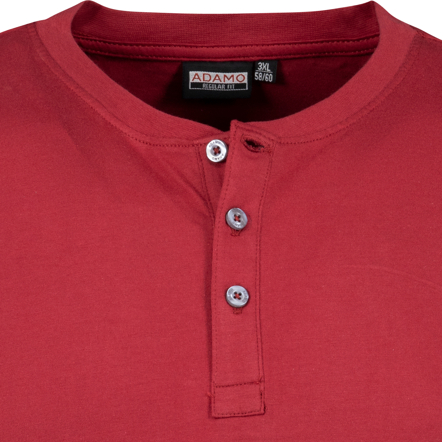 Übergrößen Rundhals T-Shirt für Herren in weinrot von Adamo Serie Silas REGULAR FIT bis 10XL
