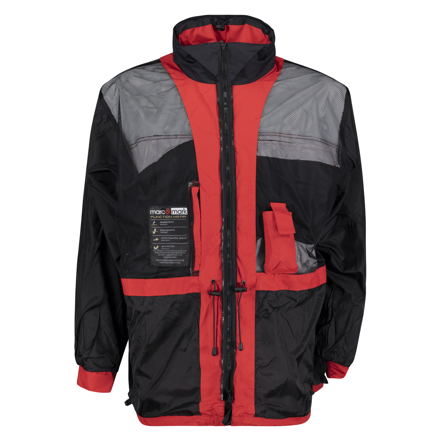 Rote 3in1 Jacke von marc&mark in großen Größen bis 10 XL