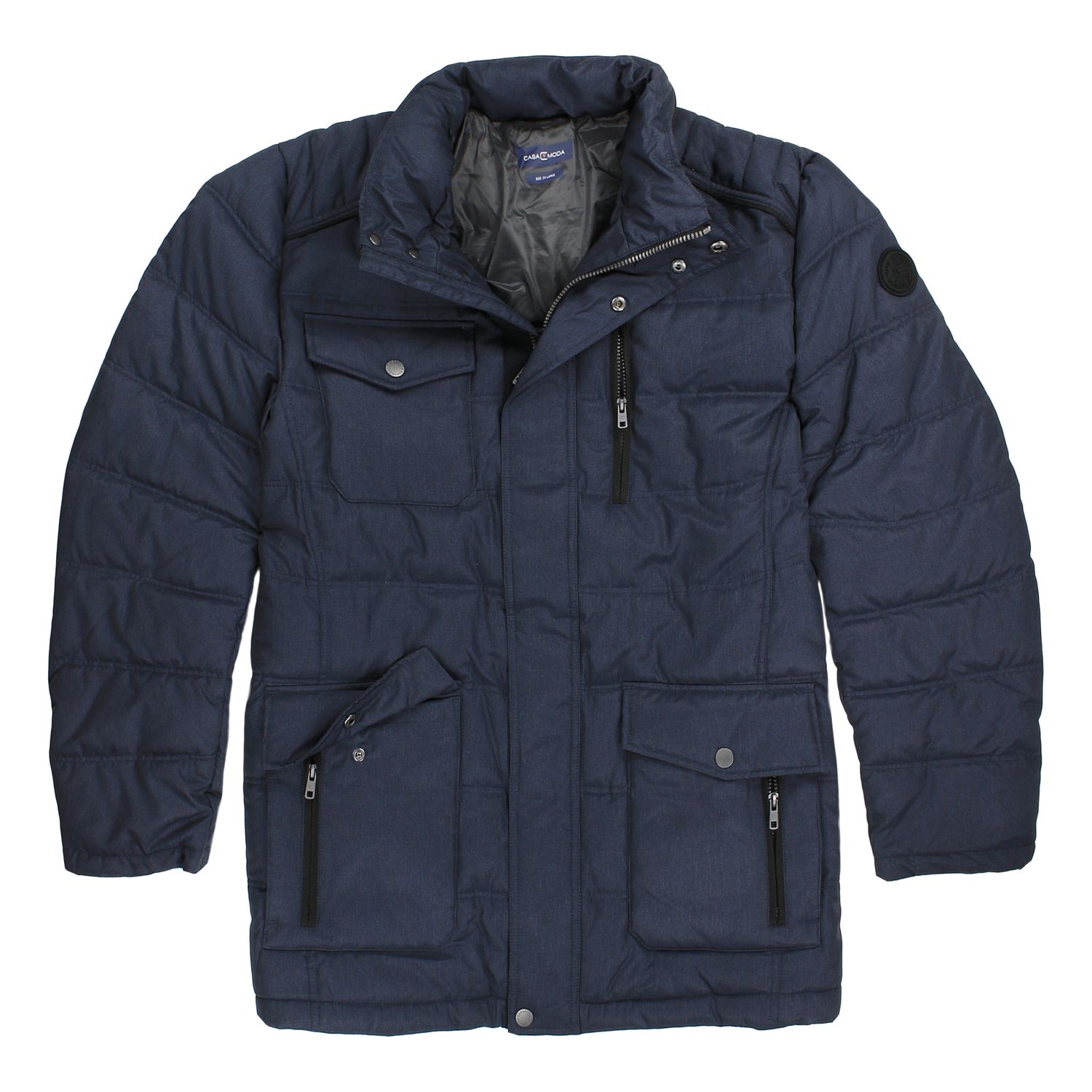 Winter jacket for men in dark blue from Casamoda in oversizes up to 6XL 