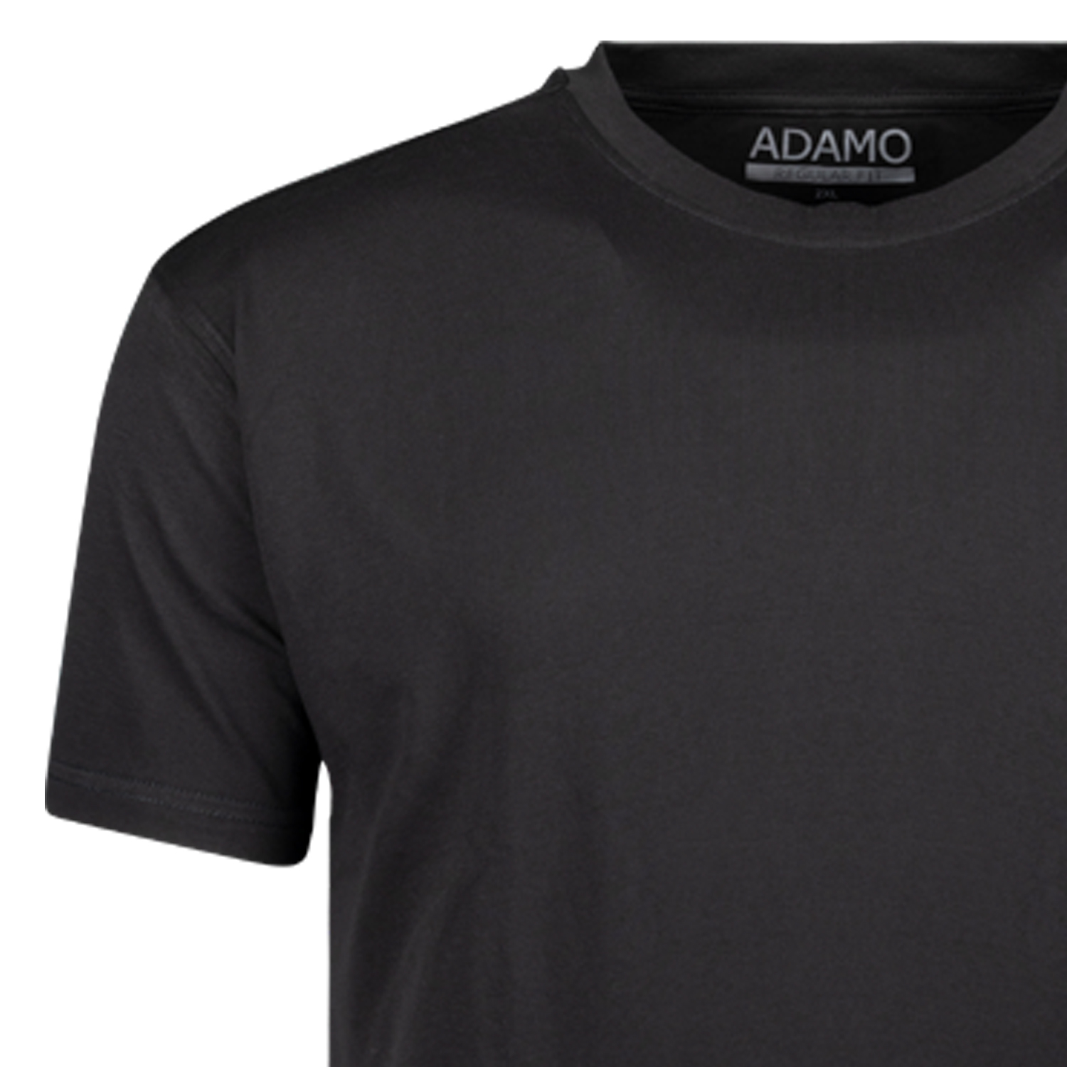 T-shirts in black series Kevin regular fit by Adamo for men up to oversize 10XL