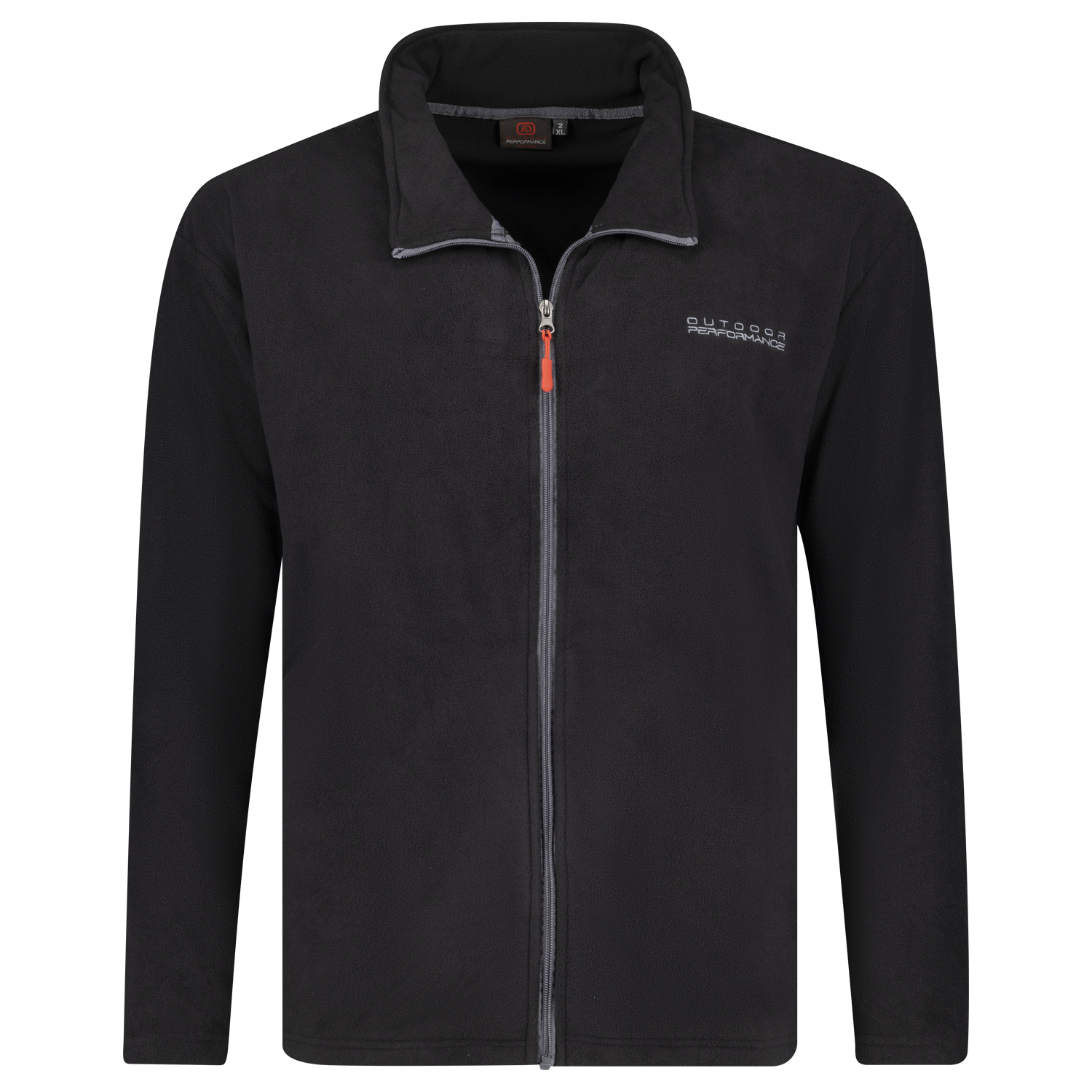 Fleece jacket in black Series Toronto by Adamo up to oversize 12XL