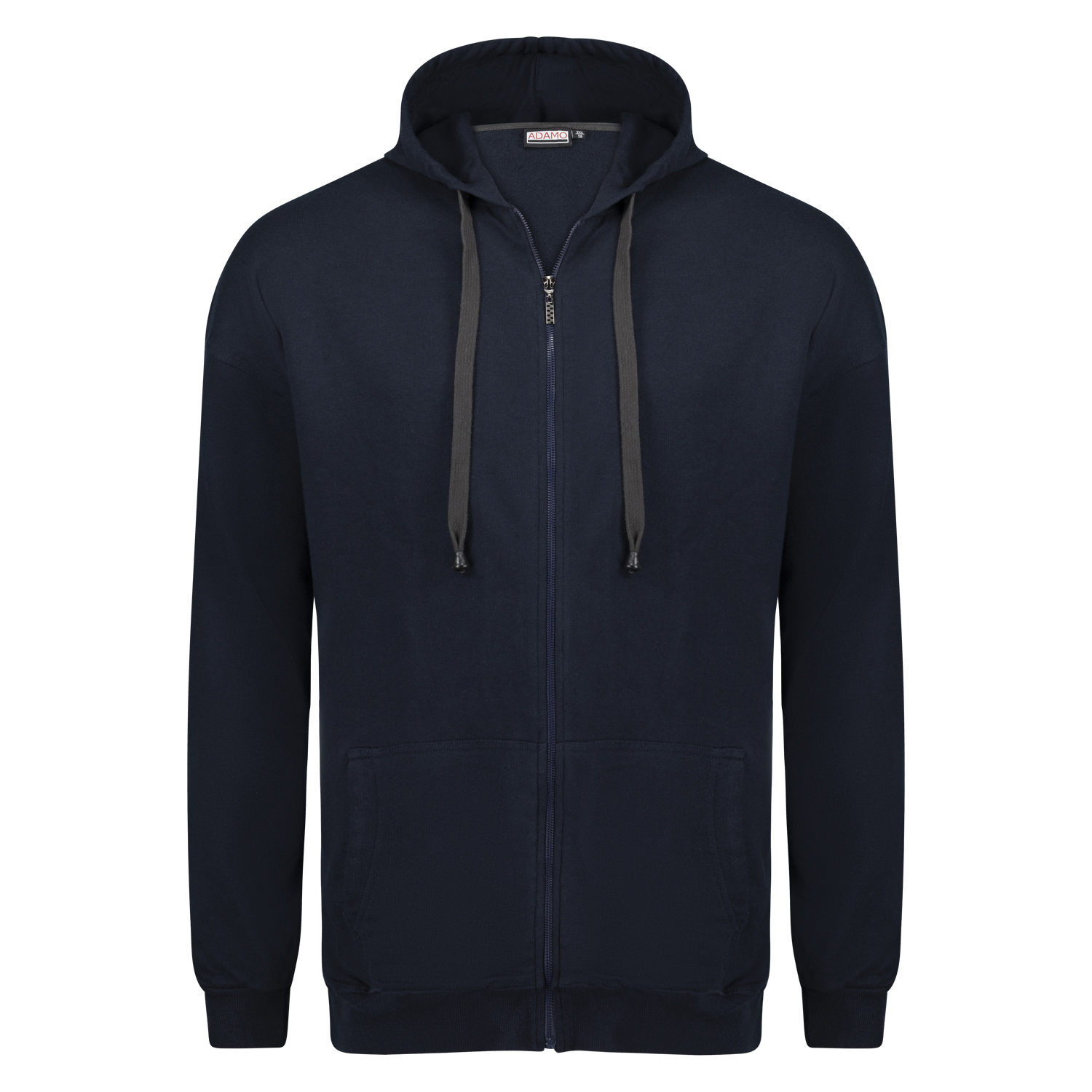 Hooded Sweatjacket ATHEN from Adamo in oversizes up to 14XL- navy