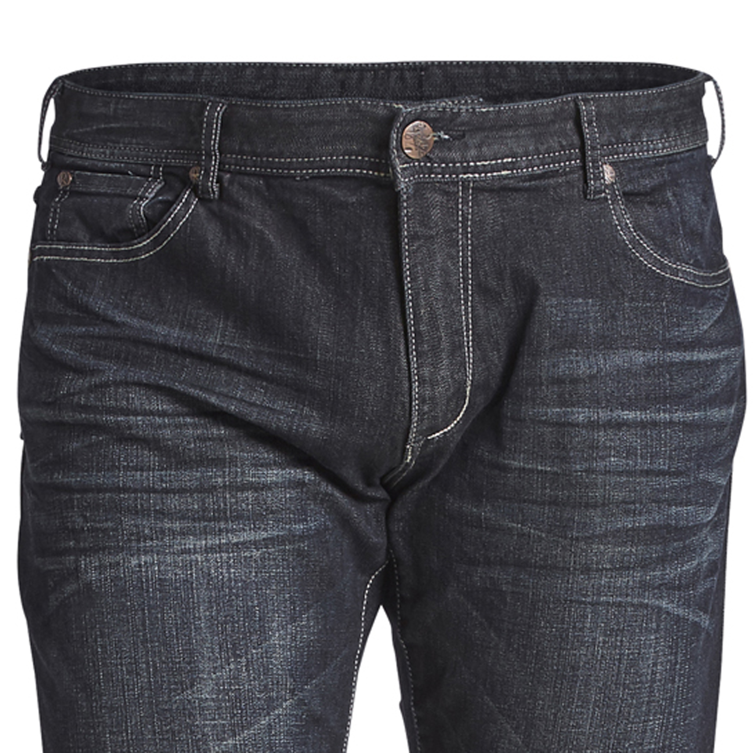 Übergrößen Herren Jeans von Replika - Modell MICK, blue used washed