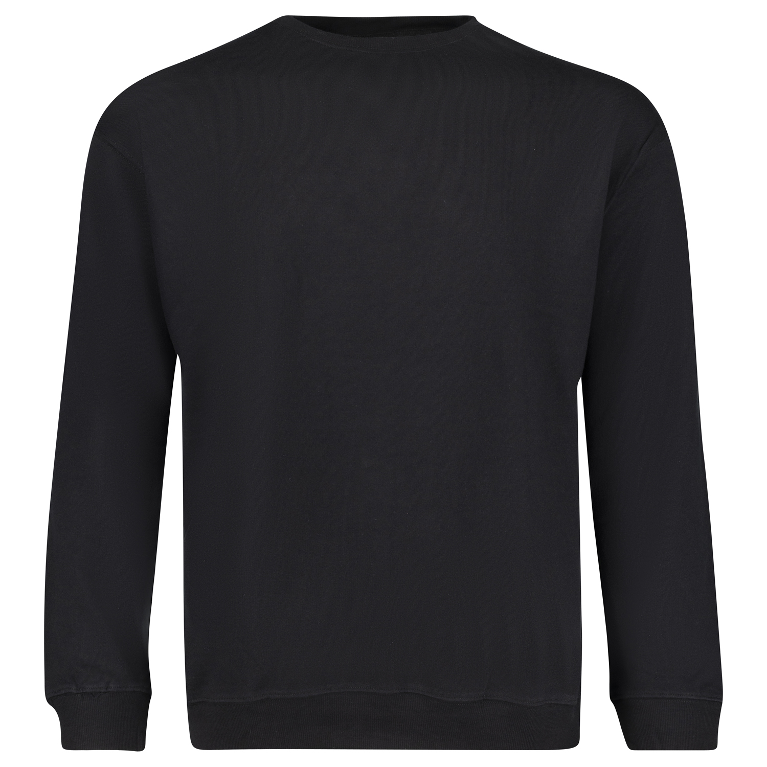 Black Sweatshirt ATHEN by ADAMO for men, up to oversize 14XL