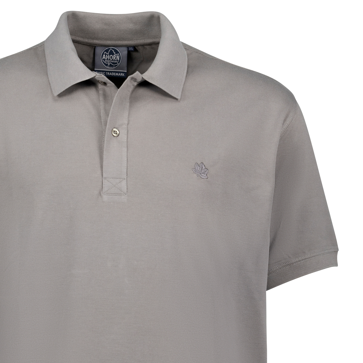 Poloshirt for men by Ahorn Sportswear in extra large sizes until 10 XL / steel grey