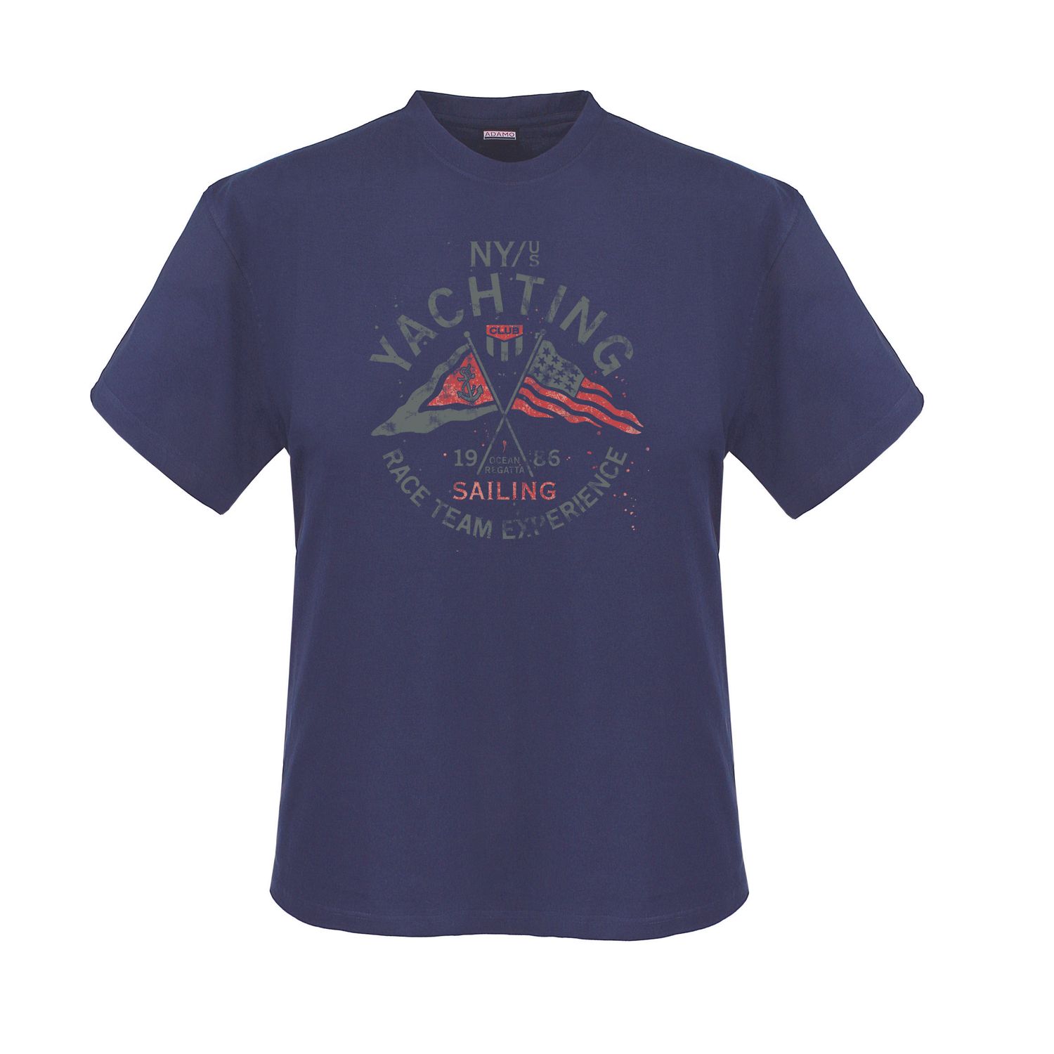 Herren T-Shirt bedruckt Yachting von ADAMO 2XL-12XL/4XLT