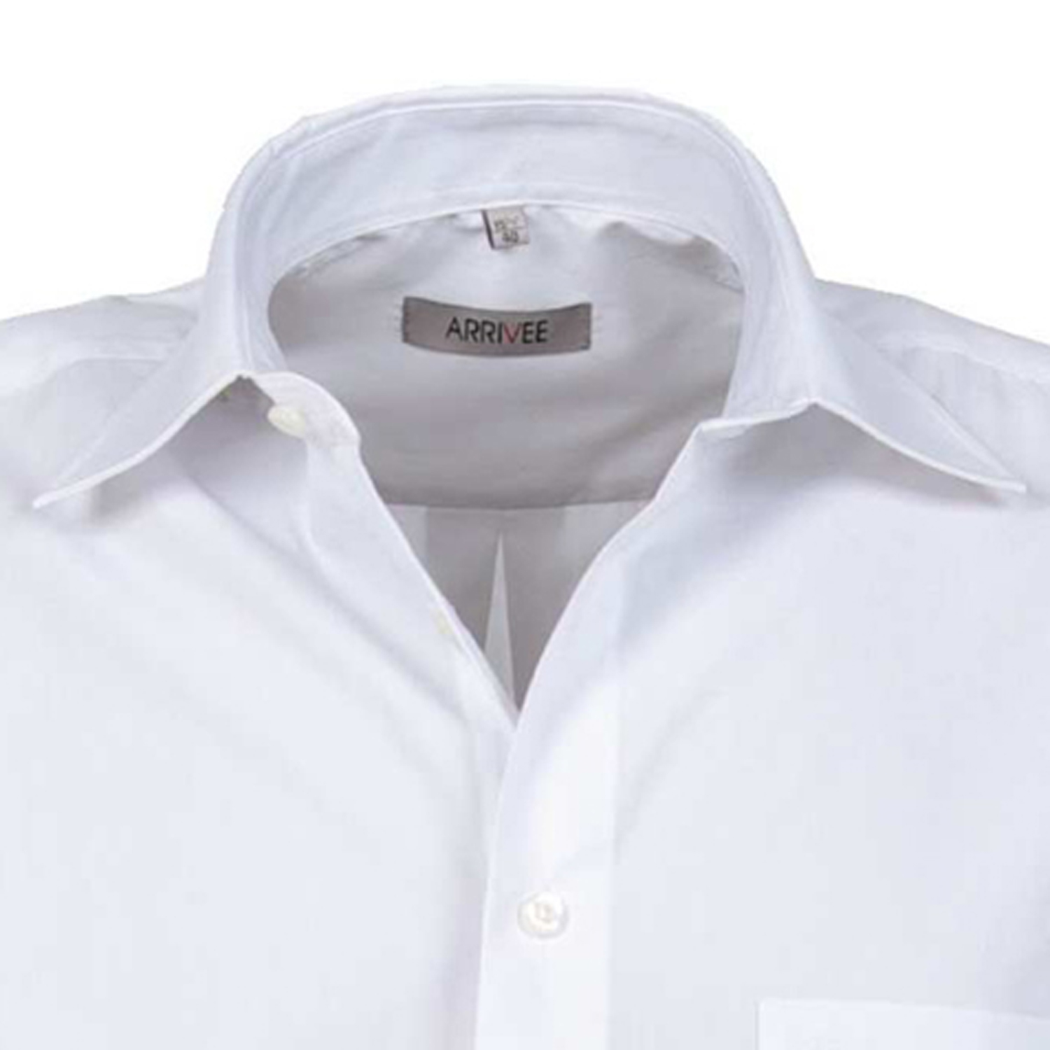 Langarm Hemd weiß von ARRIVEE in großen Größen von XL bis 8XL