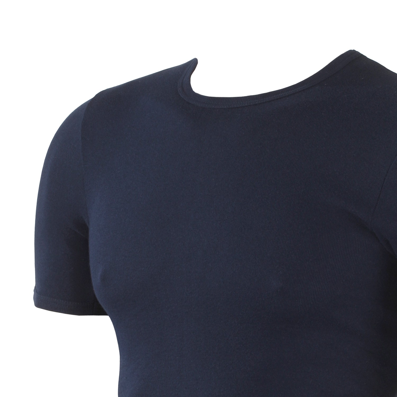 Dunkelblaues T-Shirt - Feinripp - KAPART // XXL Größen