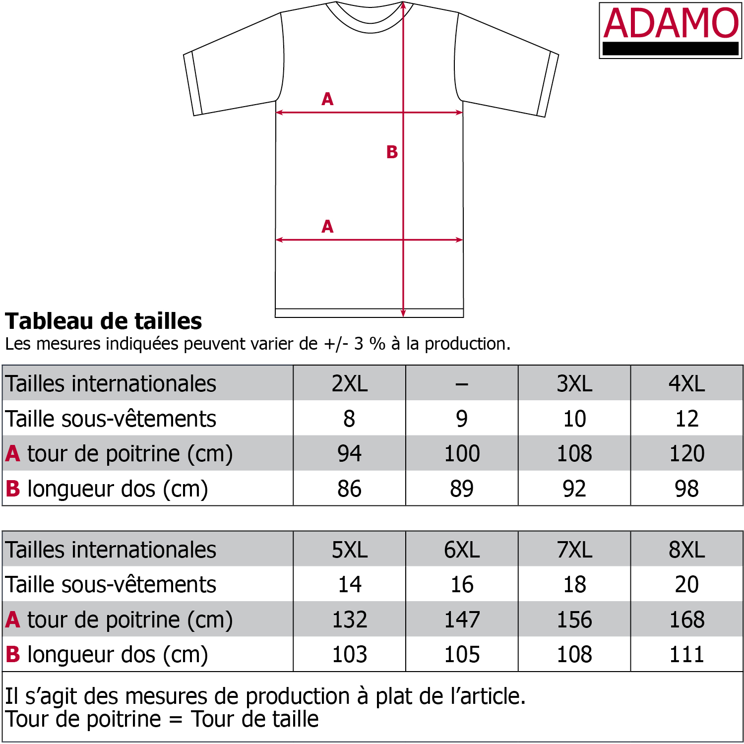 T-Shirt ROYAL in Feinripp von ADAMO-Fashion bis Übergröße 20 im Doppelpack