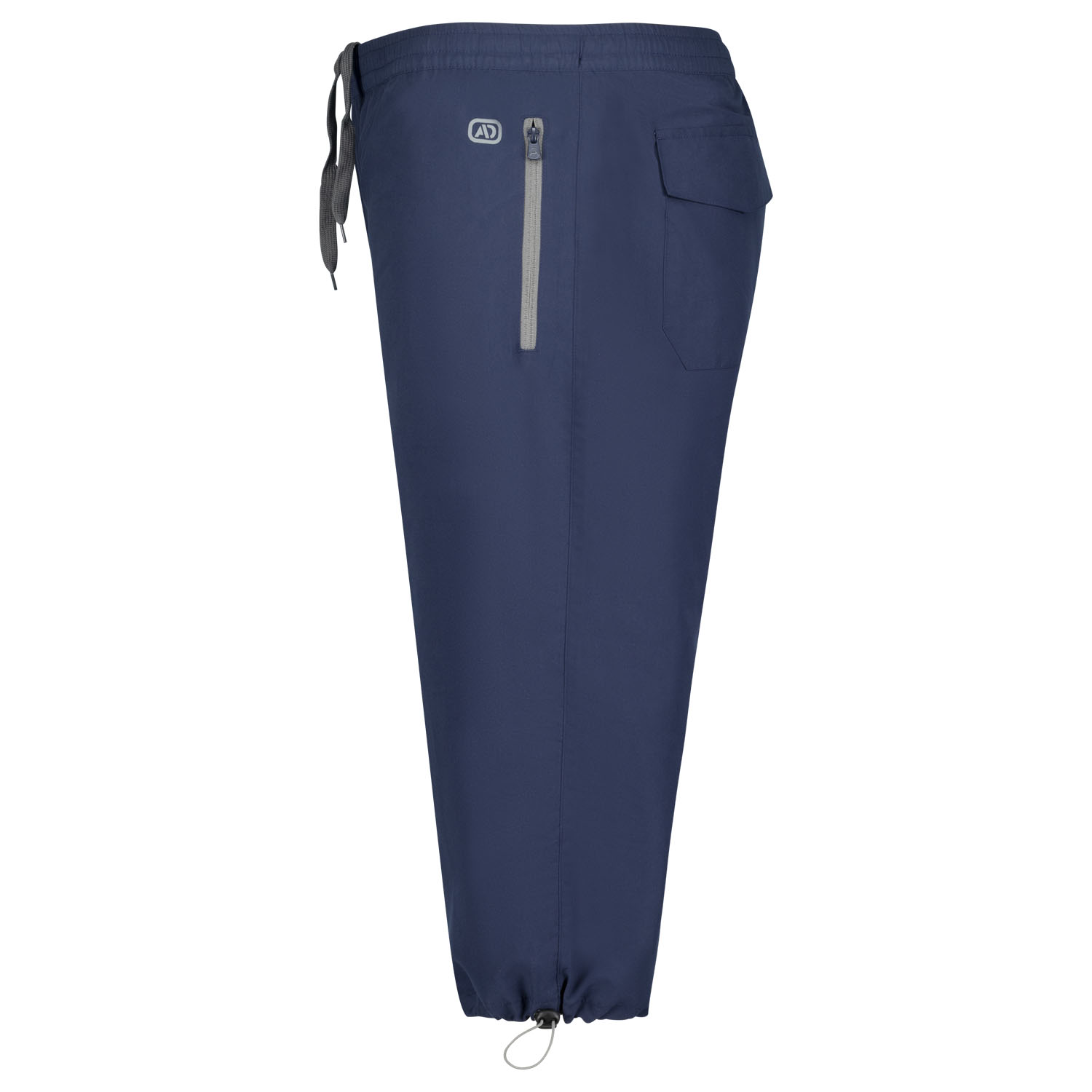 Capri pants in navy for men by Adamo series Oskar in oversizes up to 14XL