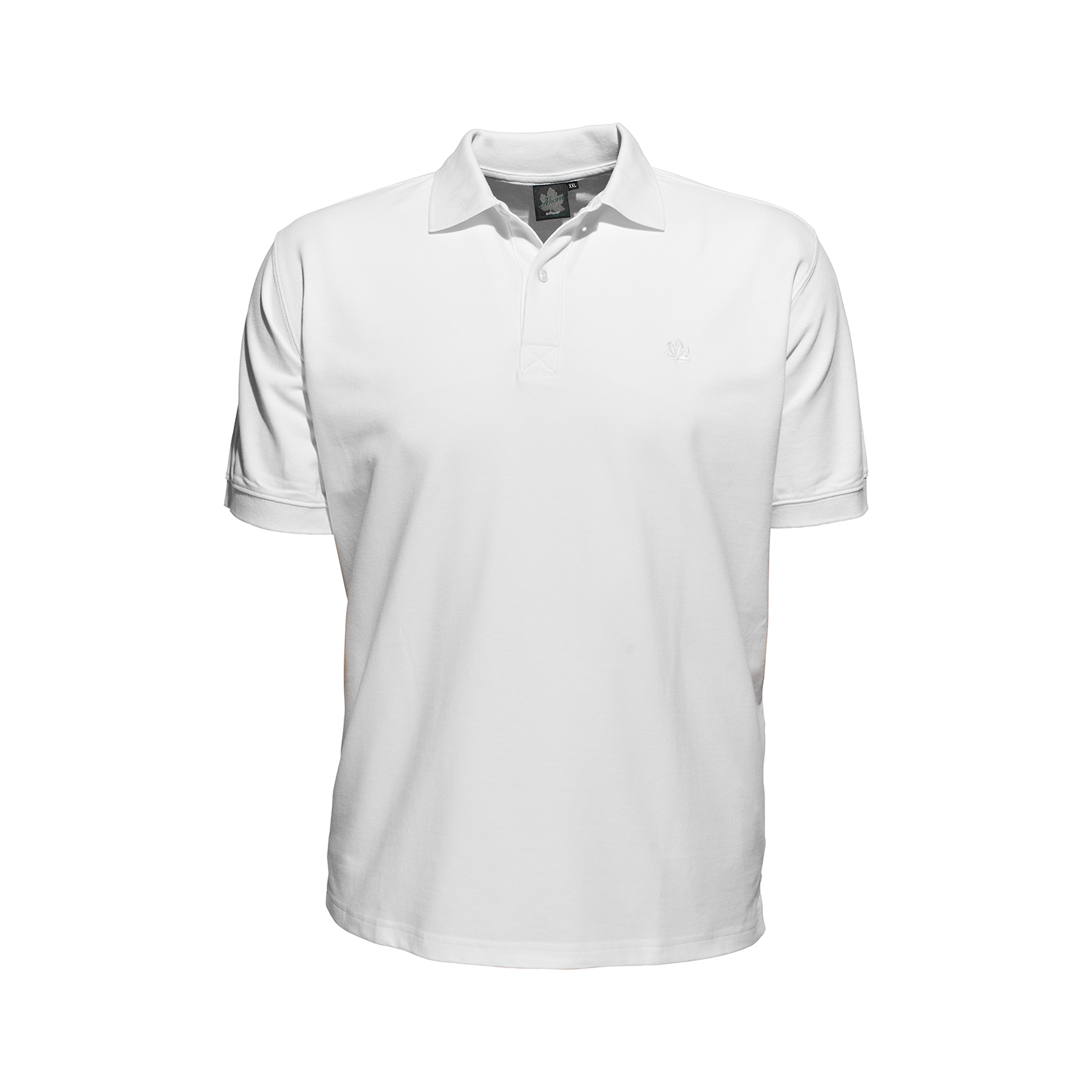 Herren Pikee Polo Shirt halbarm in weiß von Ahorn Sportswear in Übergrößen 2XL bis 10XL