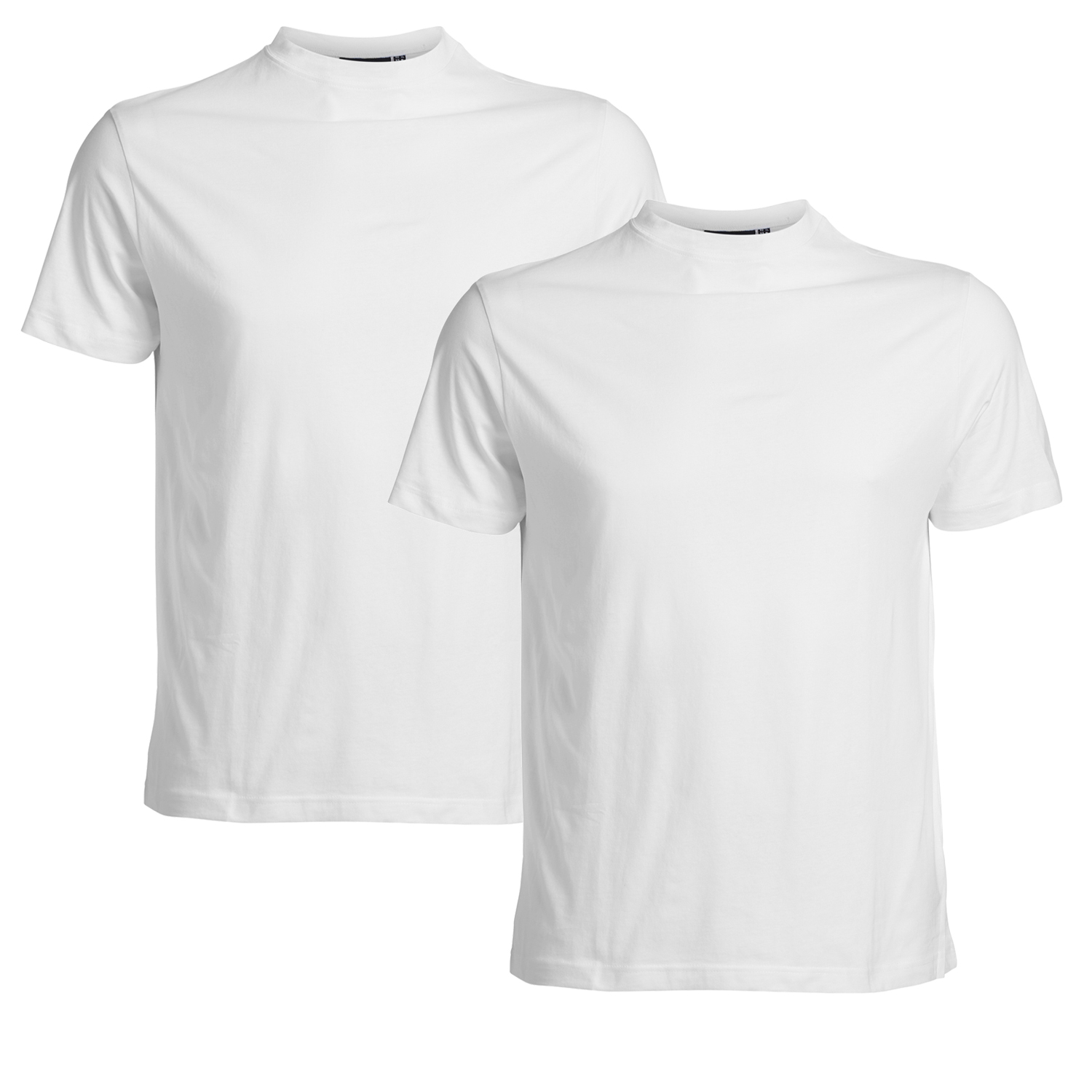 Weiße T-Shirts im Doppelpack von Replika in Übergrößen bis 6XL Herren