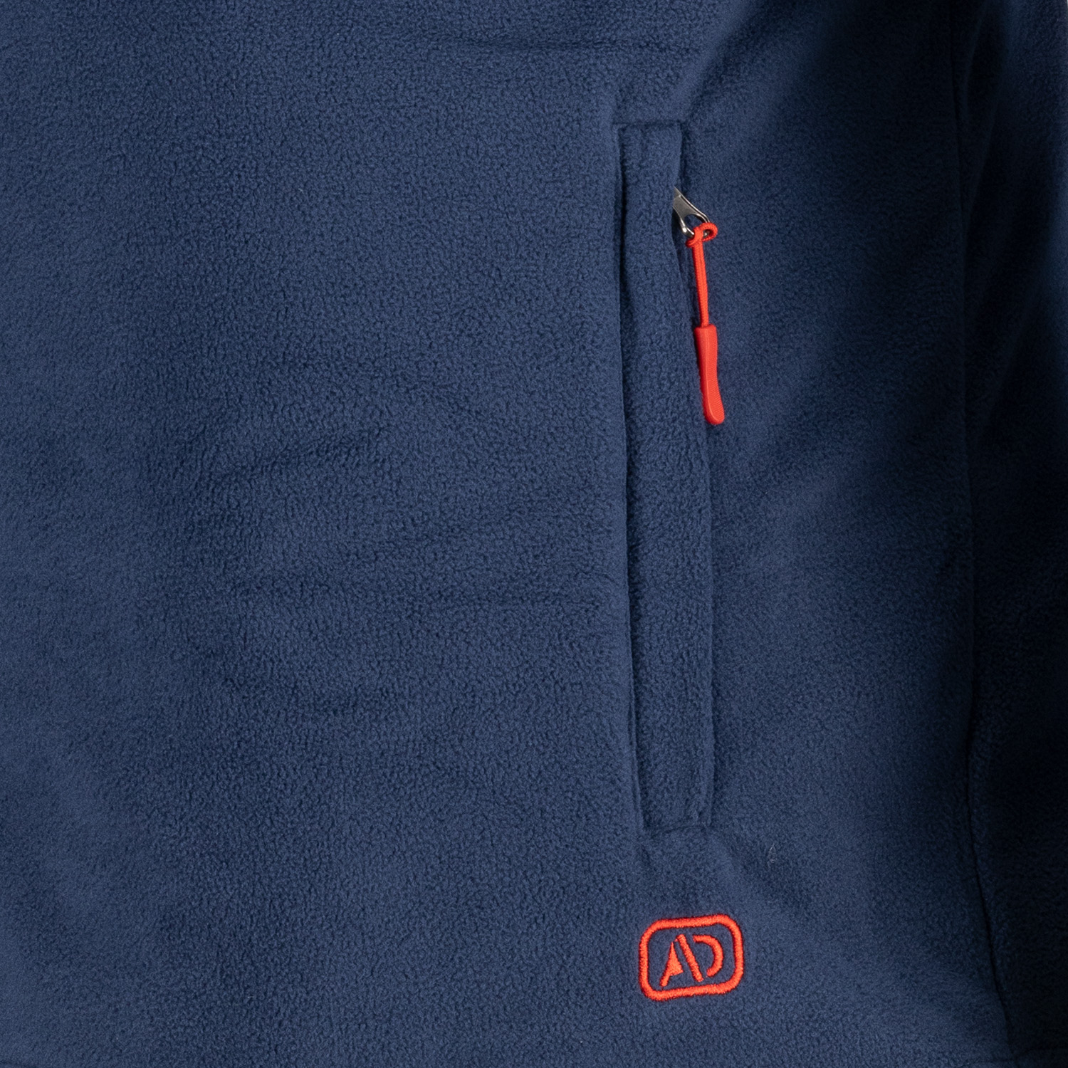Fleece jacket in navy Series Tampa by Adamo Tall Fit extra long in long sizes up to 5XLT