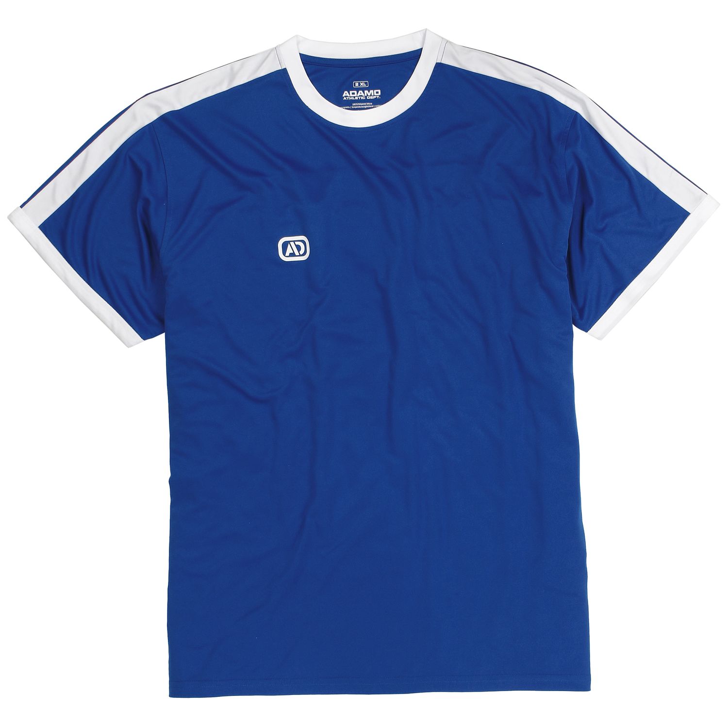 Royal blue functional shirt for men by Adamo series "Marco" COMFORT FIT in oversizes up to 12XL