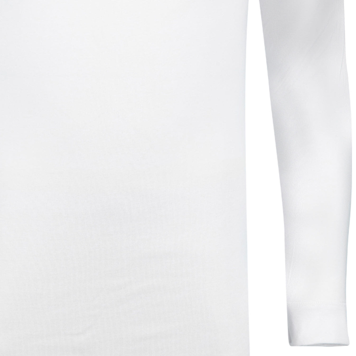 ROYAL Feinripp Unterhemd langarm in weiß von ADAMO bis Übergröße 20