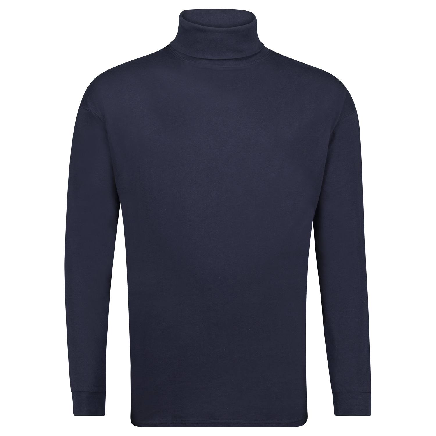 ADAMO longsleeve for men COMFORT FIT in navy with turtle neck up to size 12XL