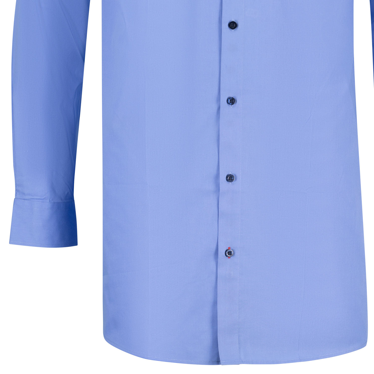 Long sleeve mens Business Shirt medium blue Comfort Fit series JOHN by ADAMO up to oversize 10XL