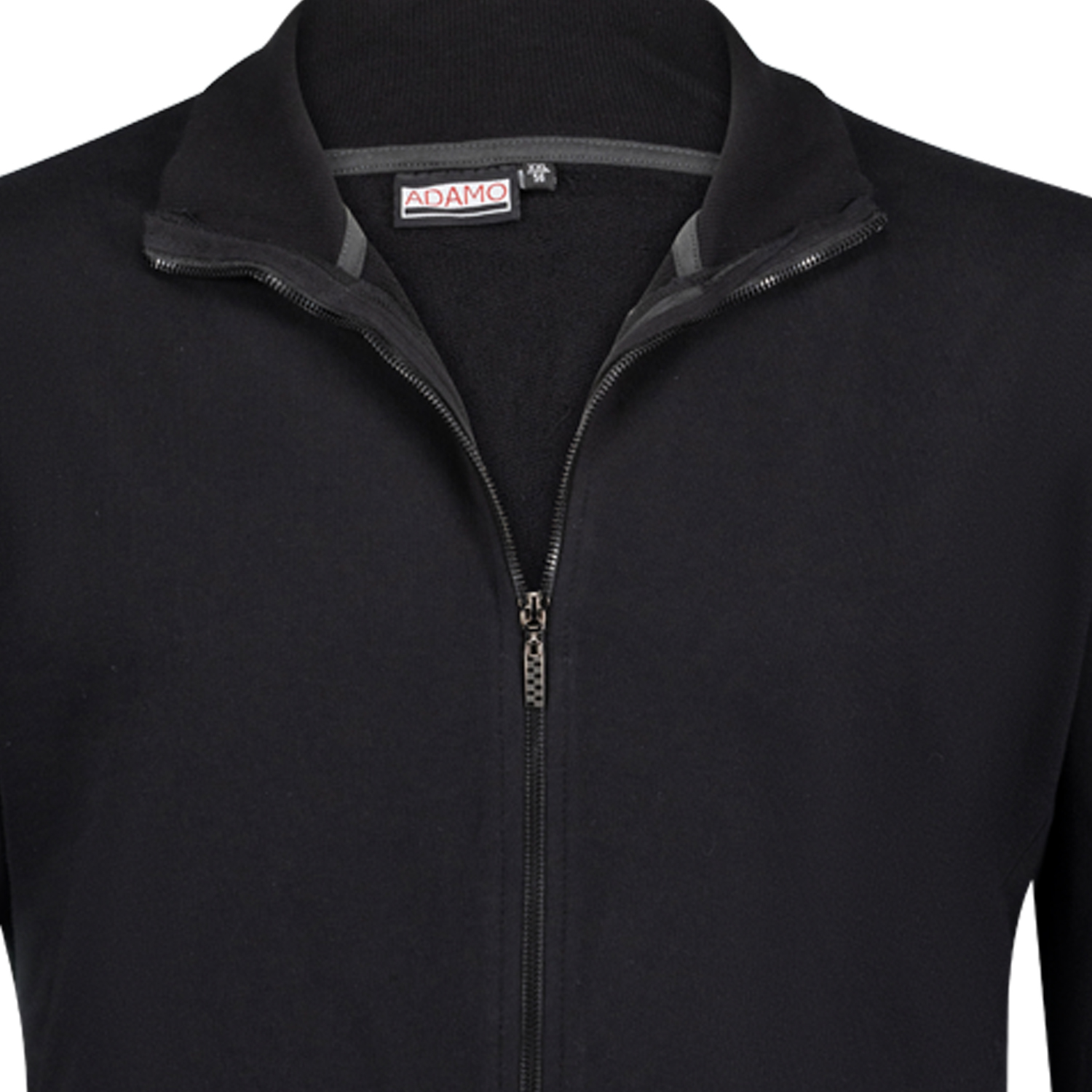 Sweatjacket TALL FIT in black for men series Tokio by ADAMO in oversizes up to 5XLT