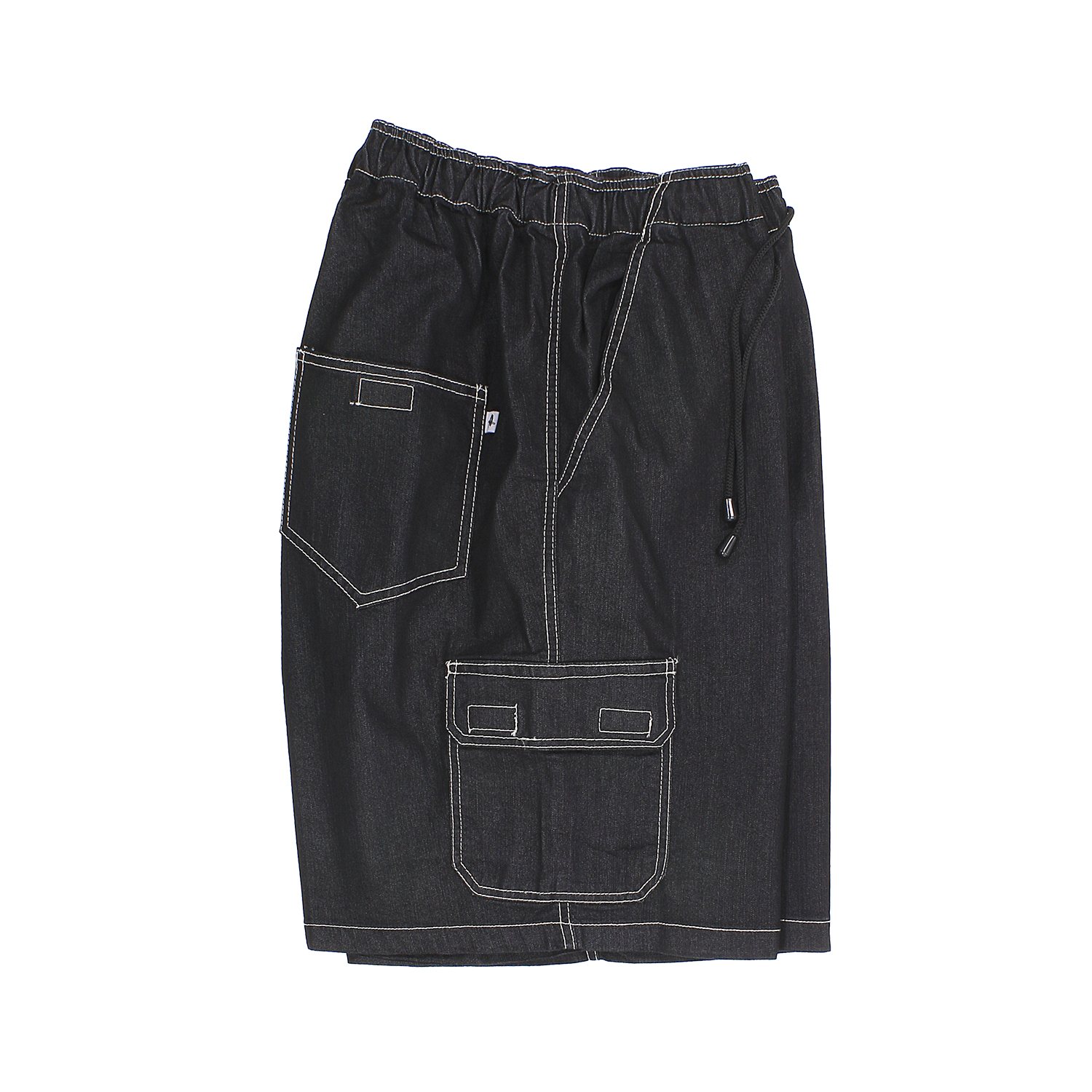 Cargo Jeans Bermuda in black by Abraxas in oversizes up to 10XL